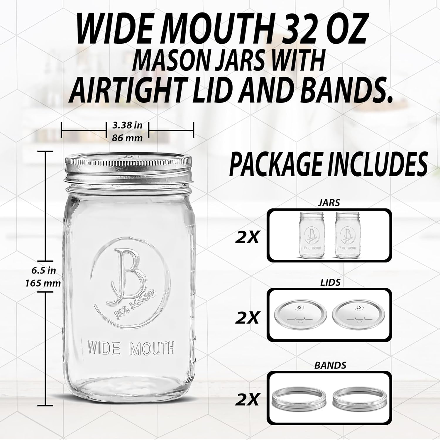 High-Quality Jar Boss Wide Mouth Mason Jars