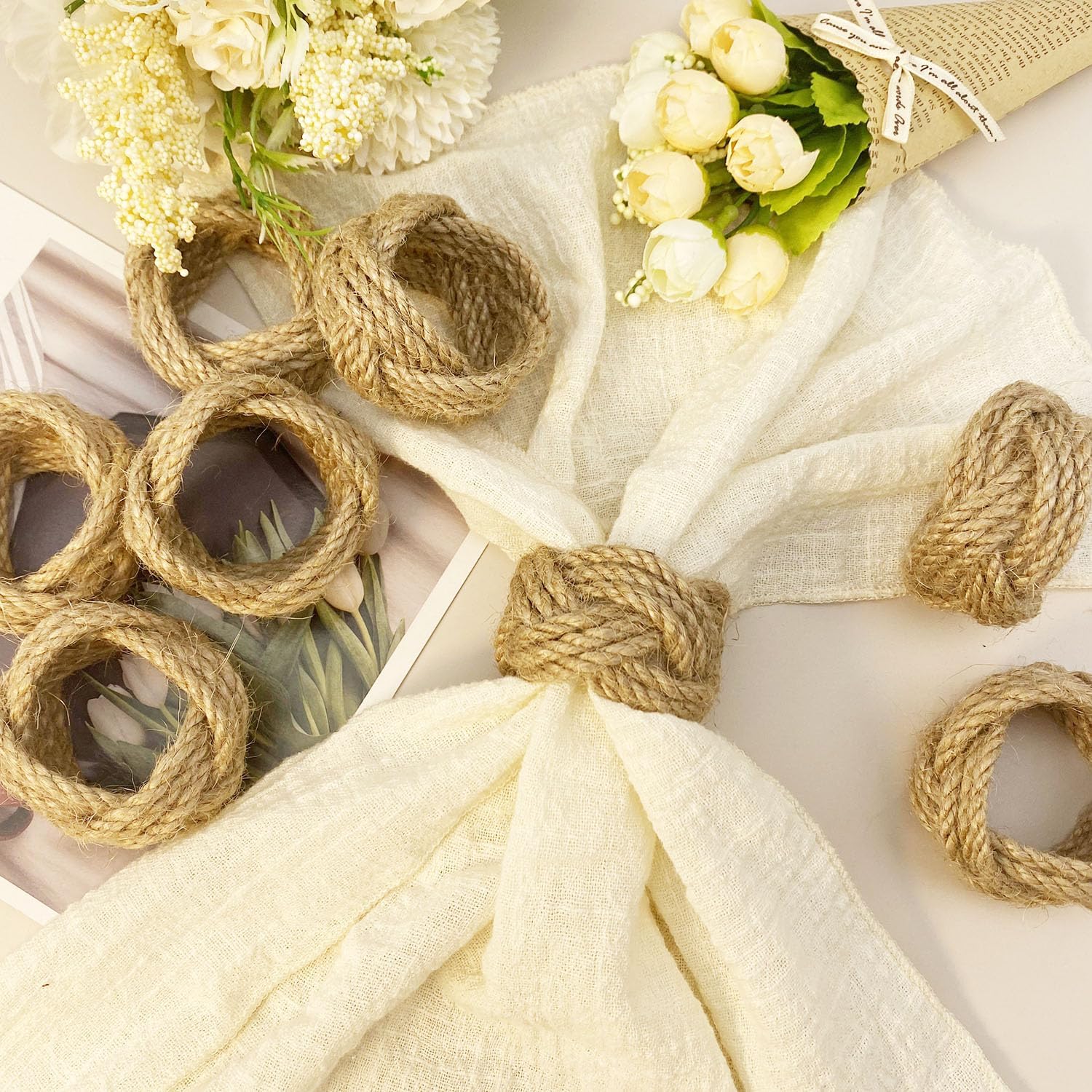Stylish Farmhouse Napkin Rings for Dinning Events