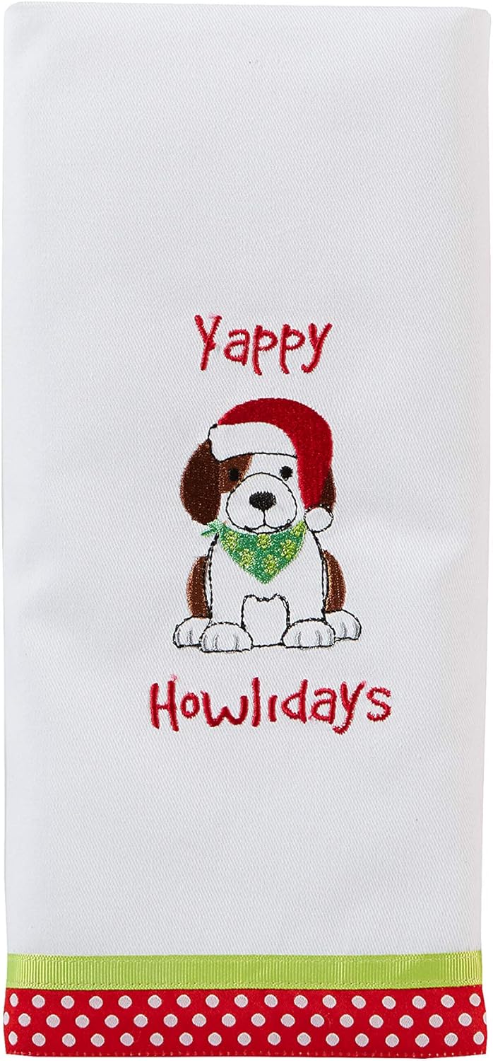 Yappy Holidays 2-Piece Cotton Dish Towels Multicolored