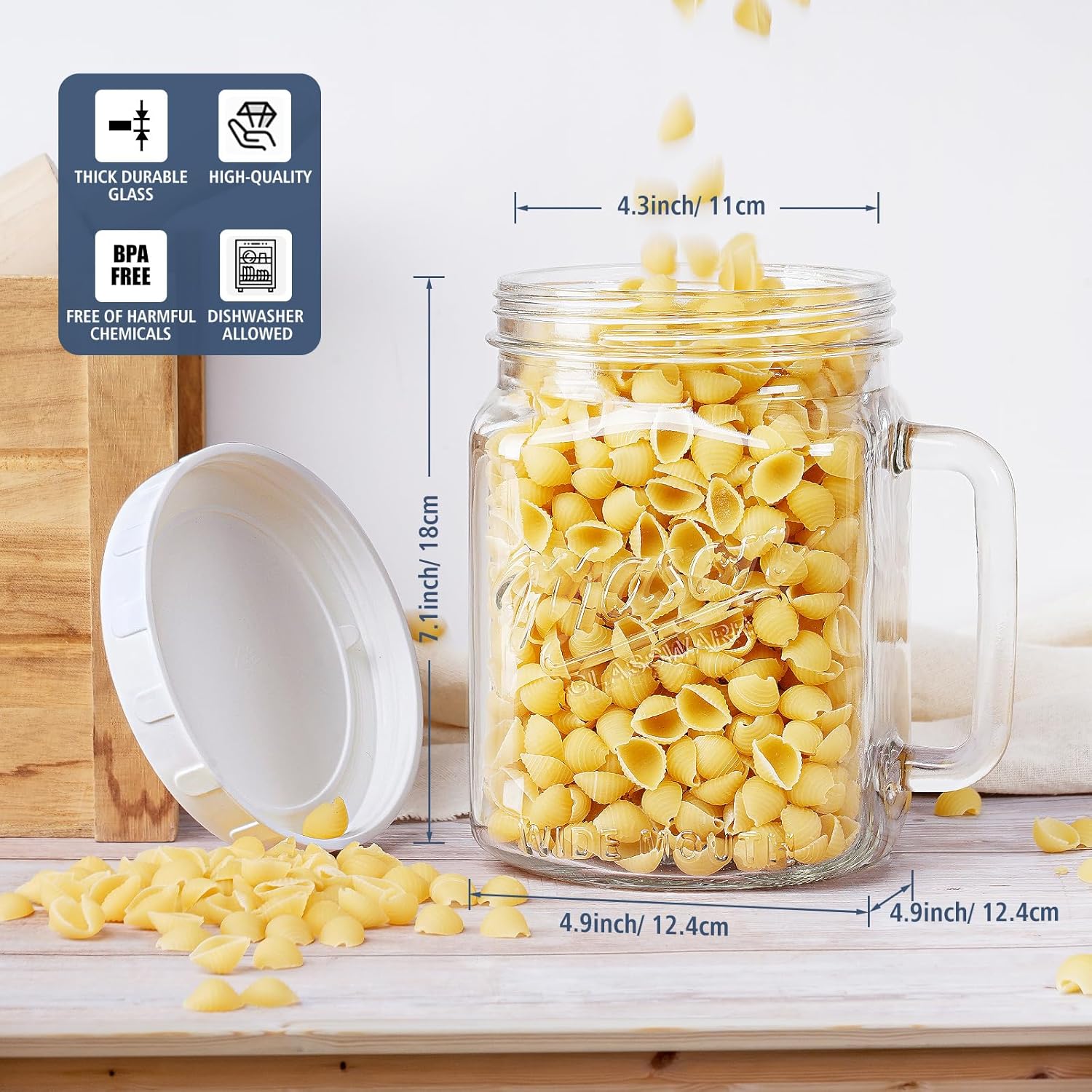 Sealed Glass Jar for Organization