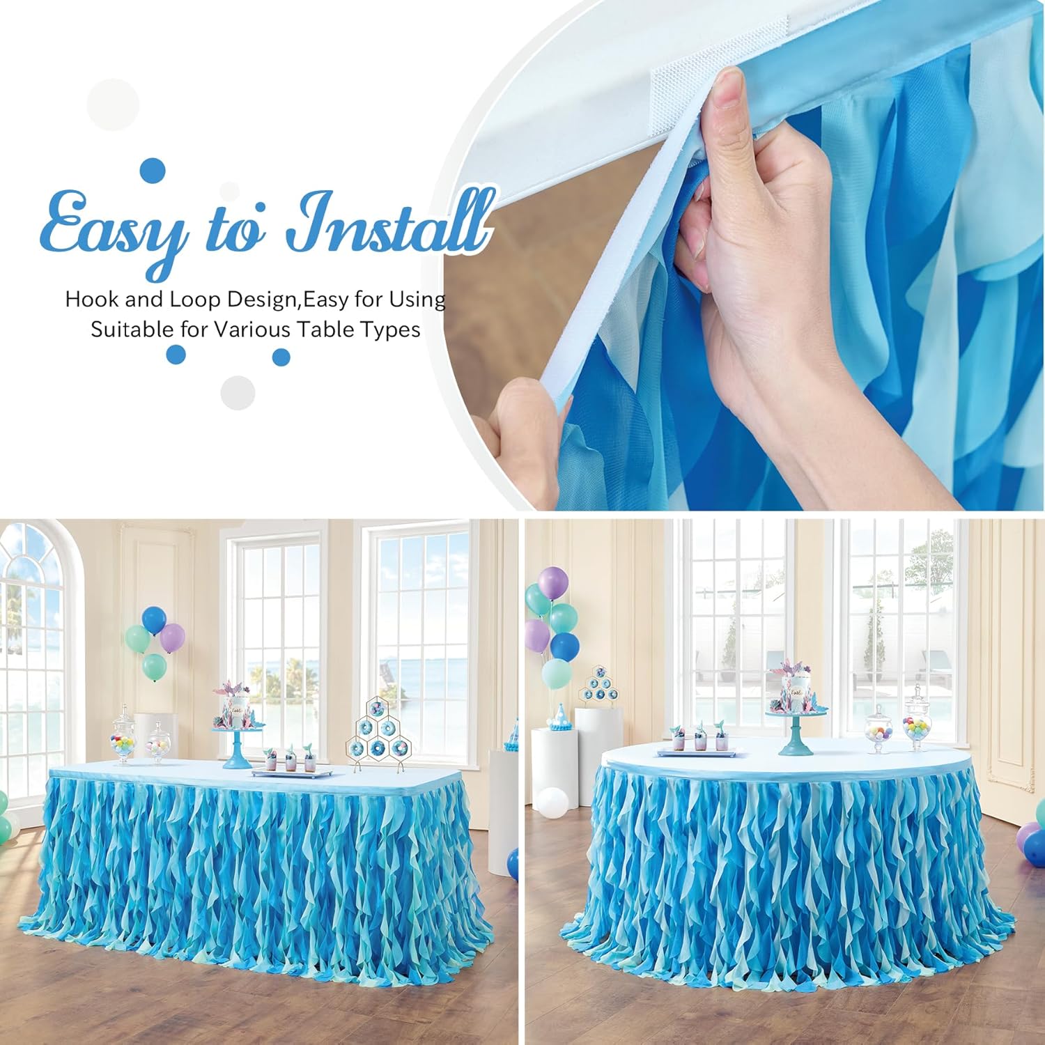 6FT Table Skirt Set
