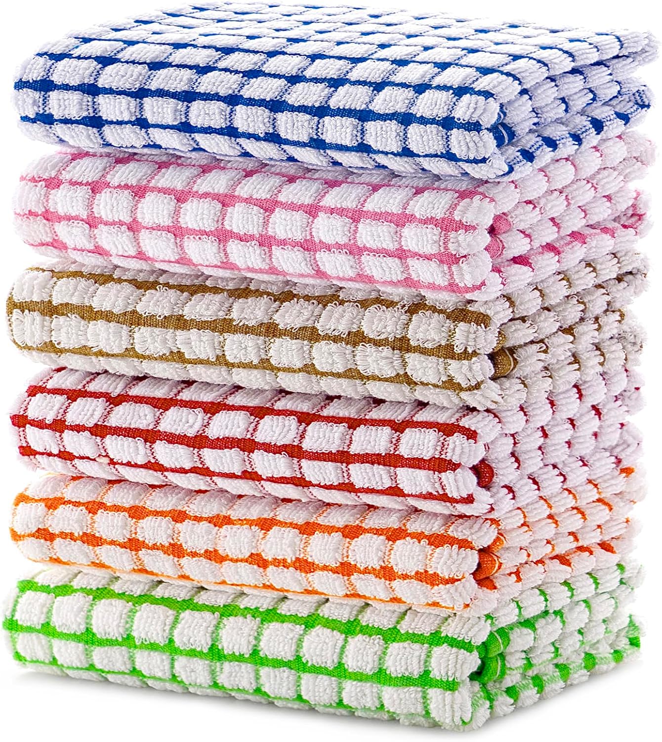 100 Cotton Kitchen Dish Towels 16x25 6Pack