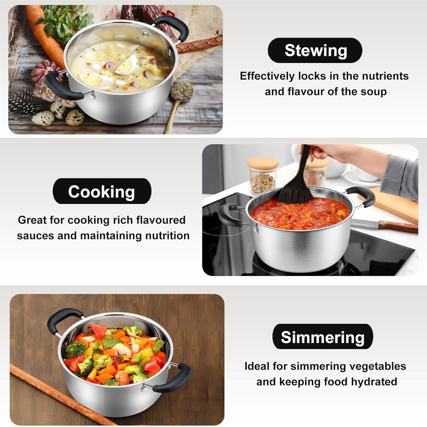 PP Chef 4 Qt Stockpot with Lid