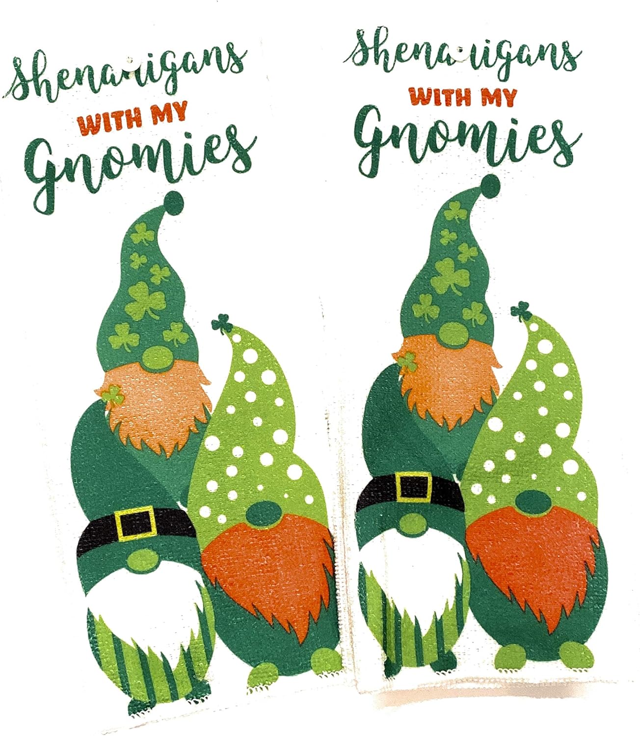 CABE Saint Patricks Day Kitchen Towels Set of 2