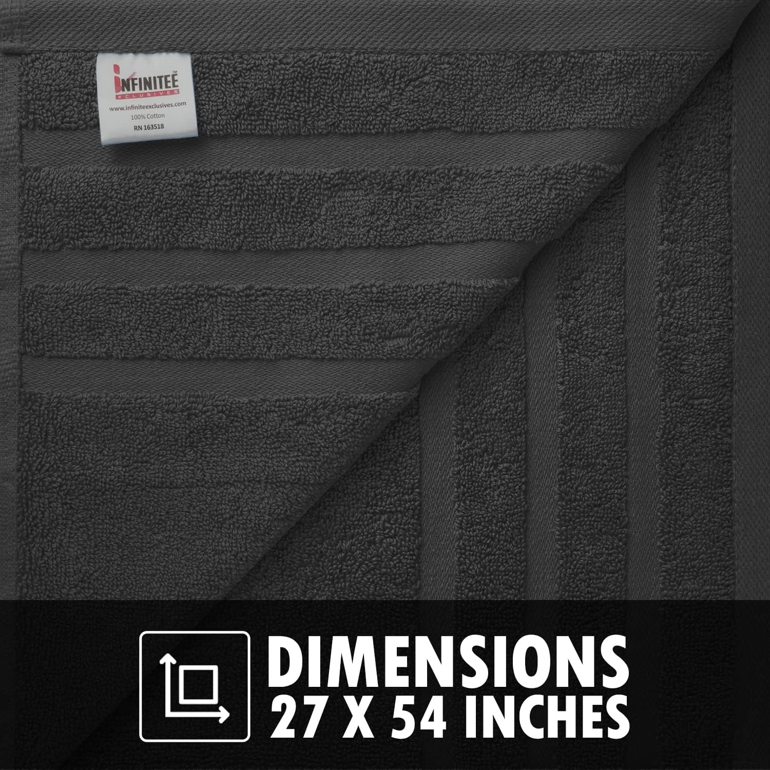 Premium Dishcloth Set - Black 100 Cotton