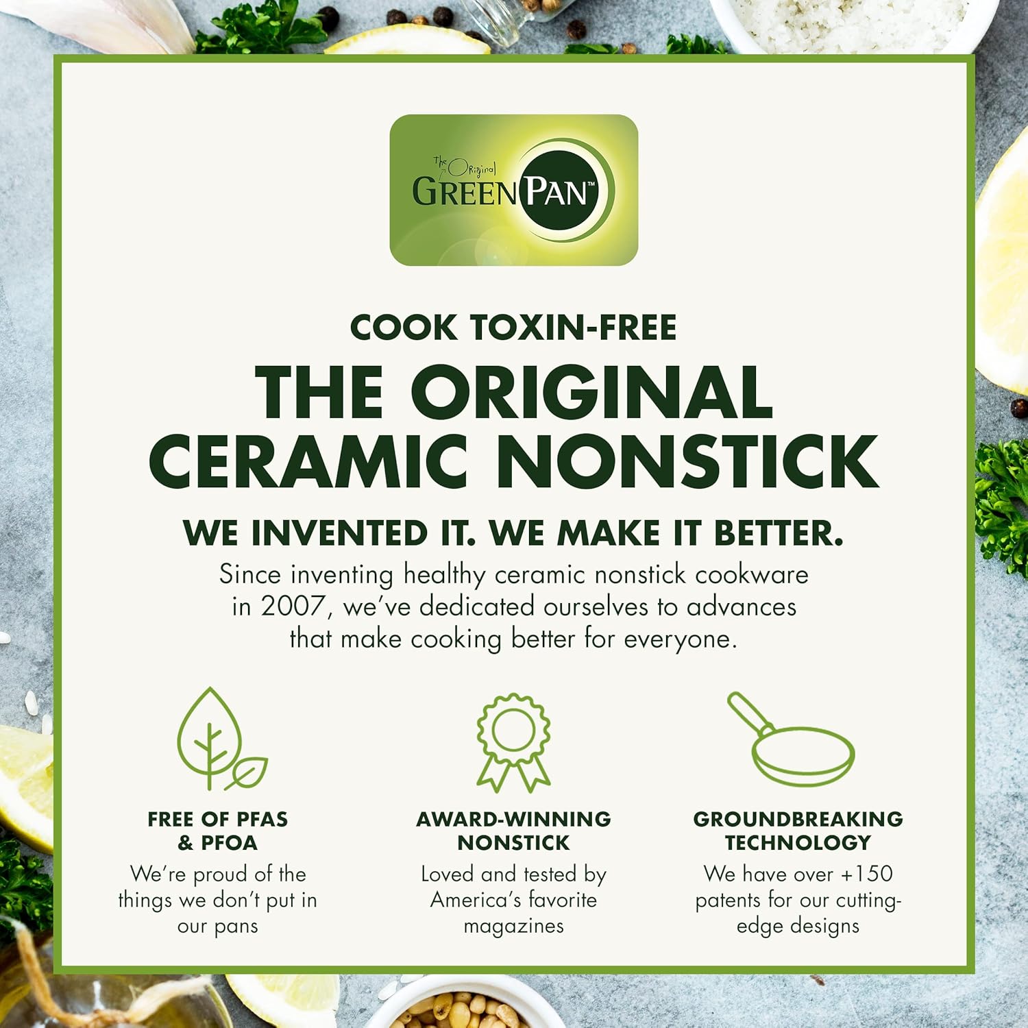 GreenPan Rio 16-Piece Cookware SetNonstick Durable and Safe for Home Kitchen