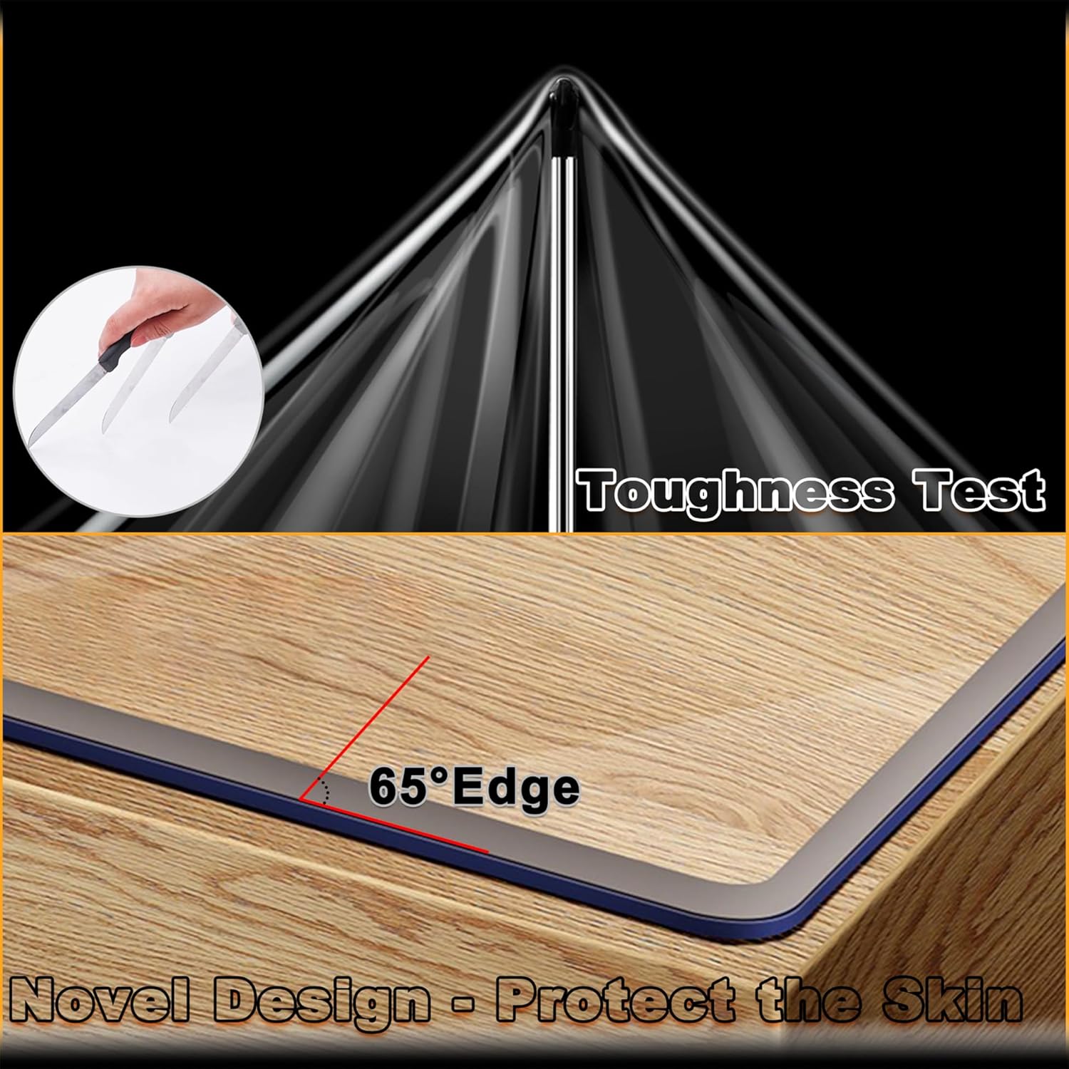 Feel Safe Durable Clear Protect 18x22 Picnic Tablecloth for Home Kitchen Banquet