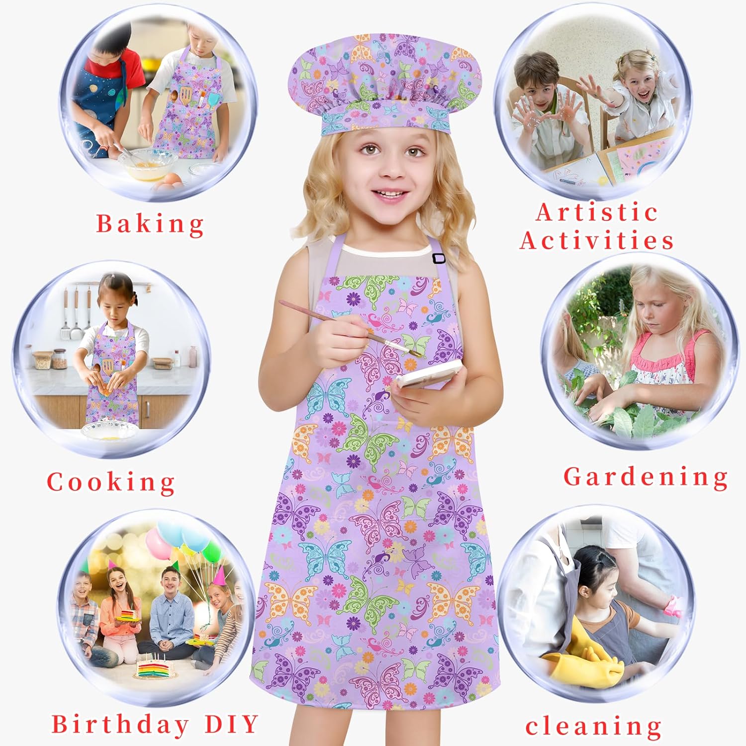 Kids Chef Apron Set