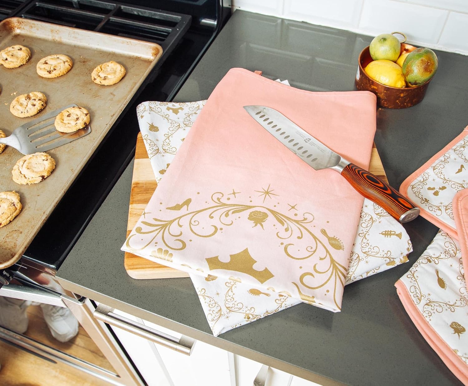 Disney Princess Tea Towel Set 2-Piece Dish Cloth