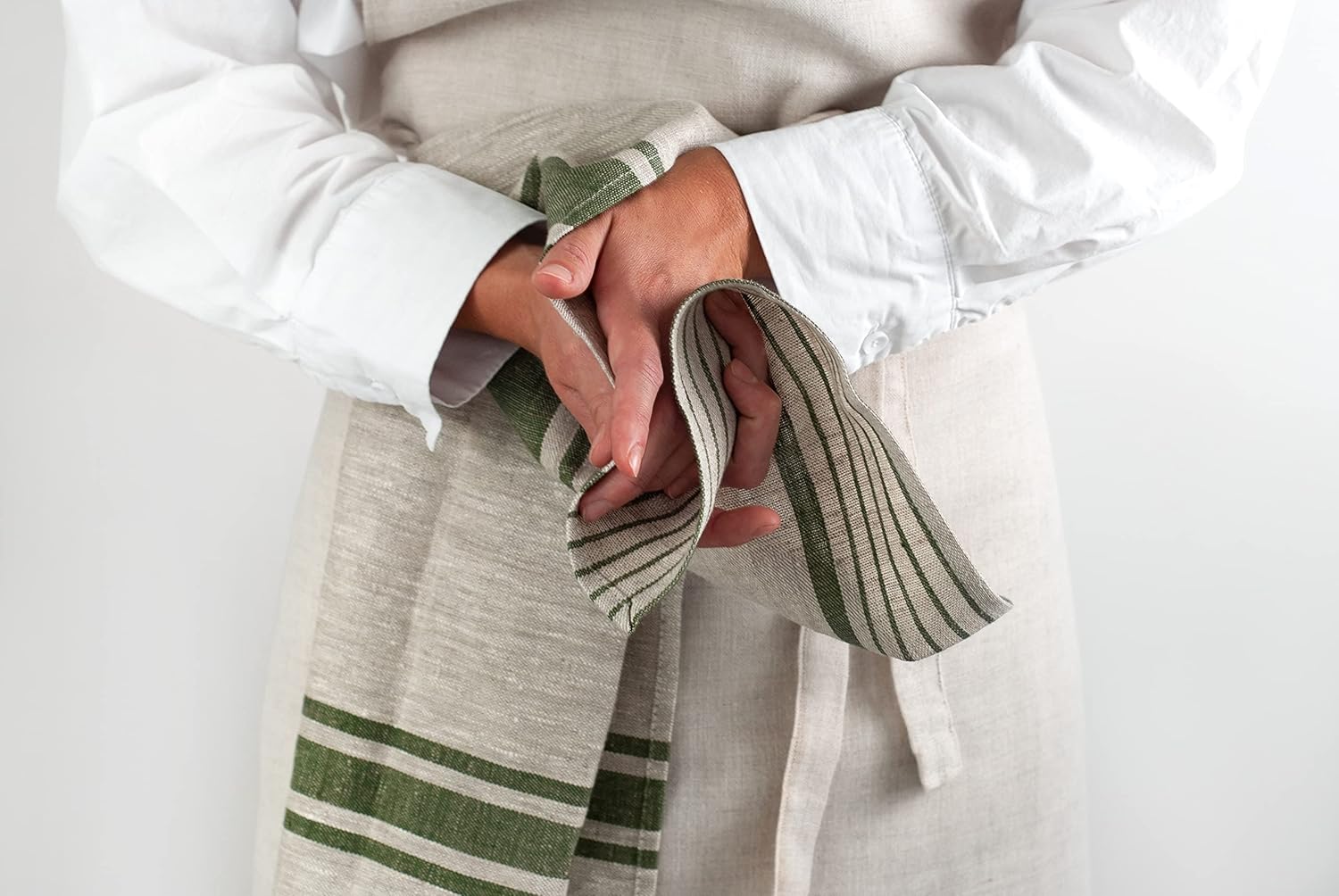 Pure Linen Kitchen Tea Towels Set of 2