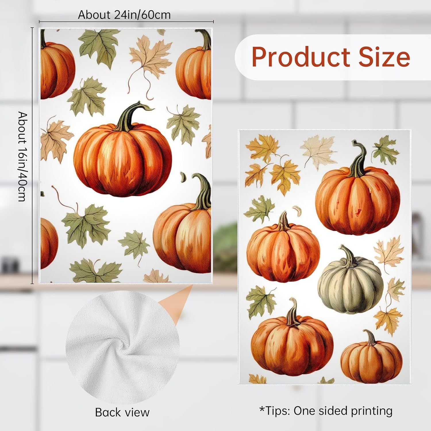 Oeught Autumn Kitchen Towels for Outdoor Use