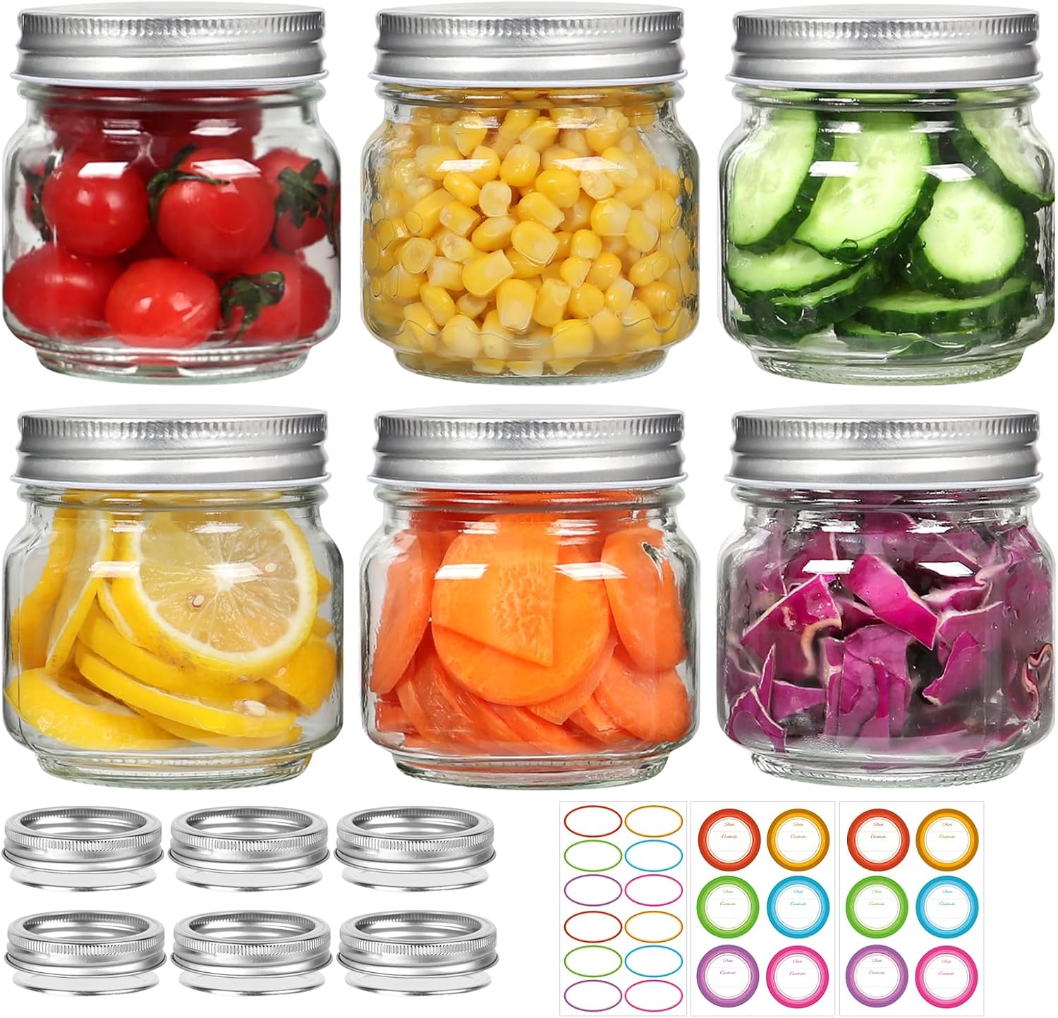 8 oz Mason Jars SetPerfect for Canning More