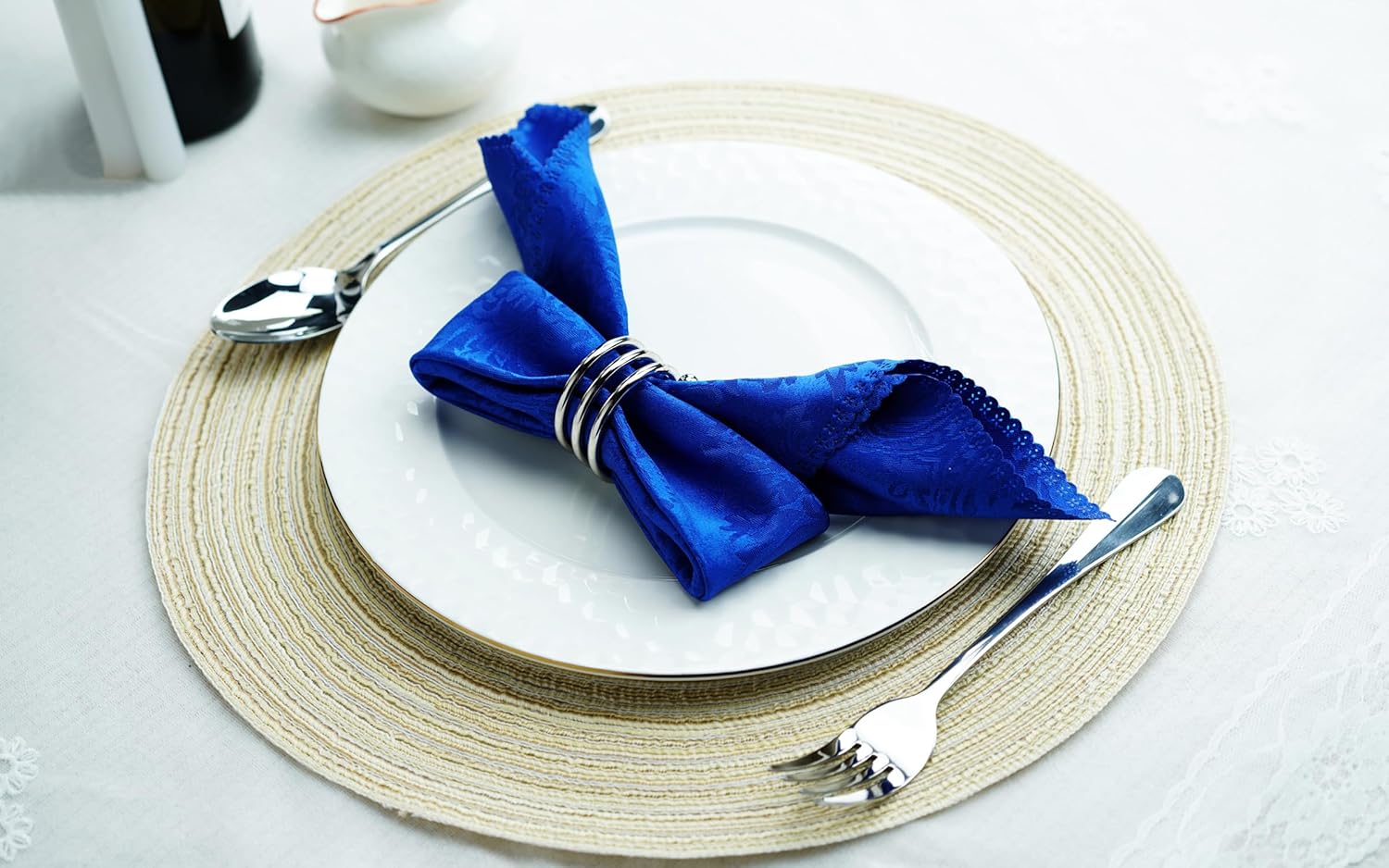 Silver Napkin Rings Set