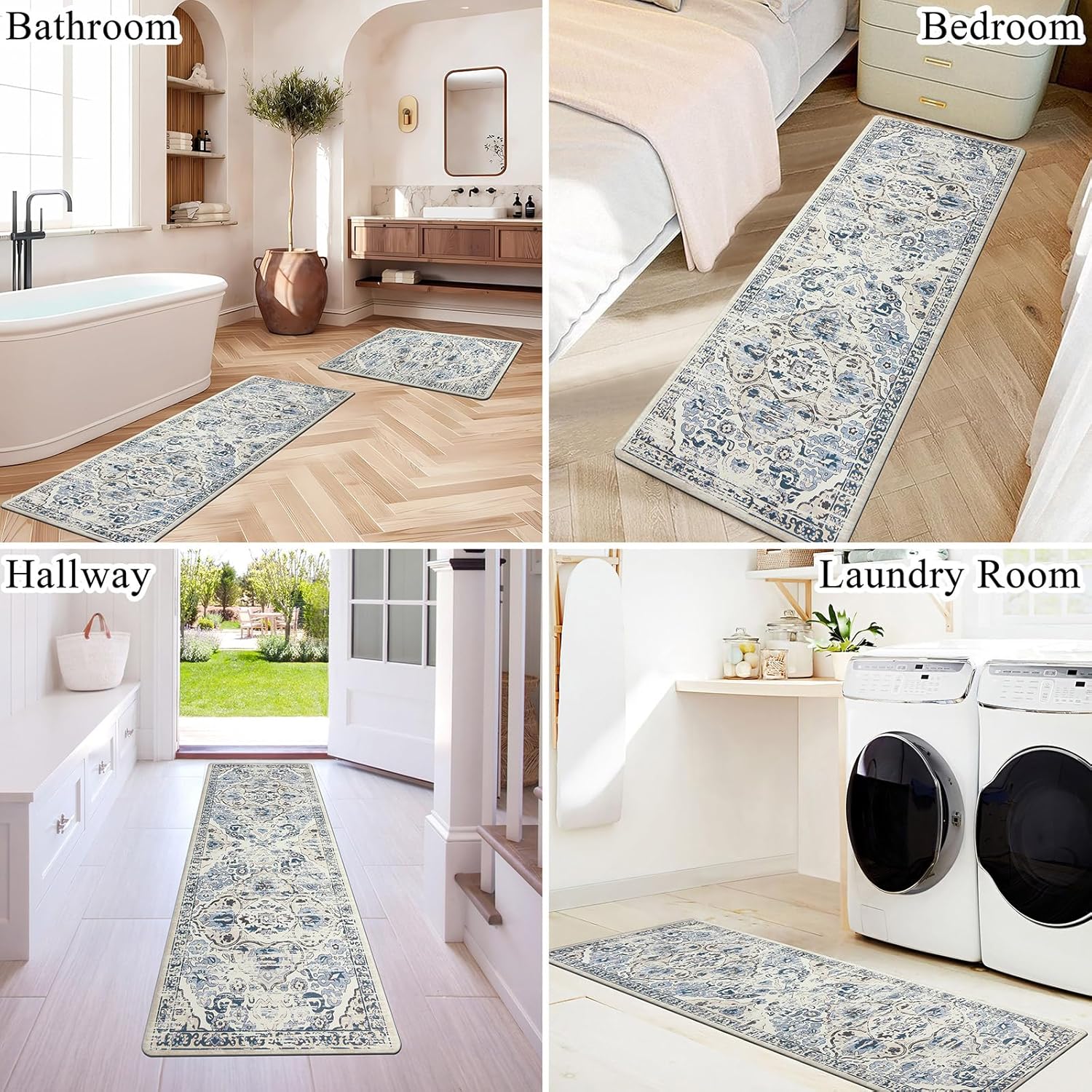Vivid Standing Kitchen Mat Set