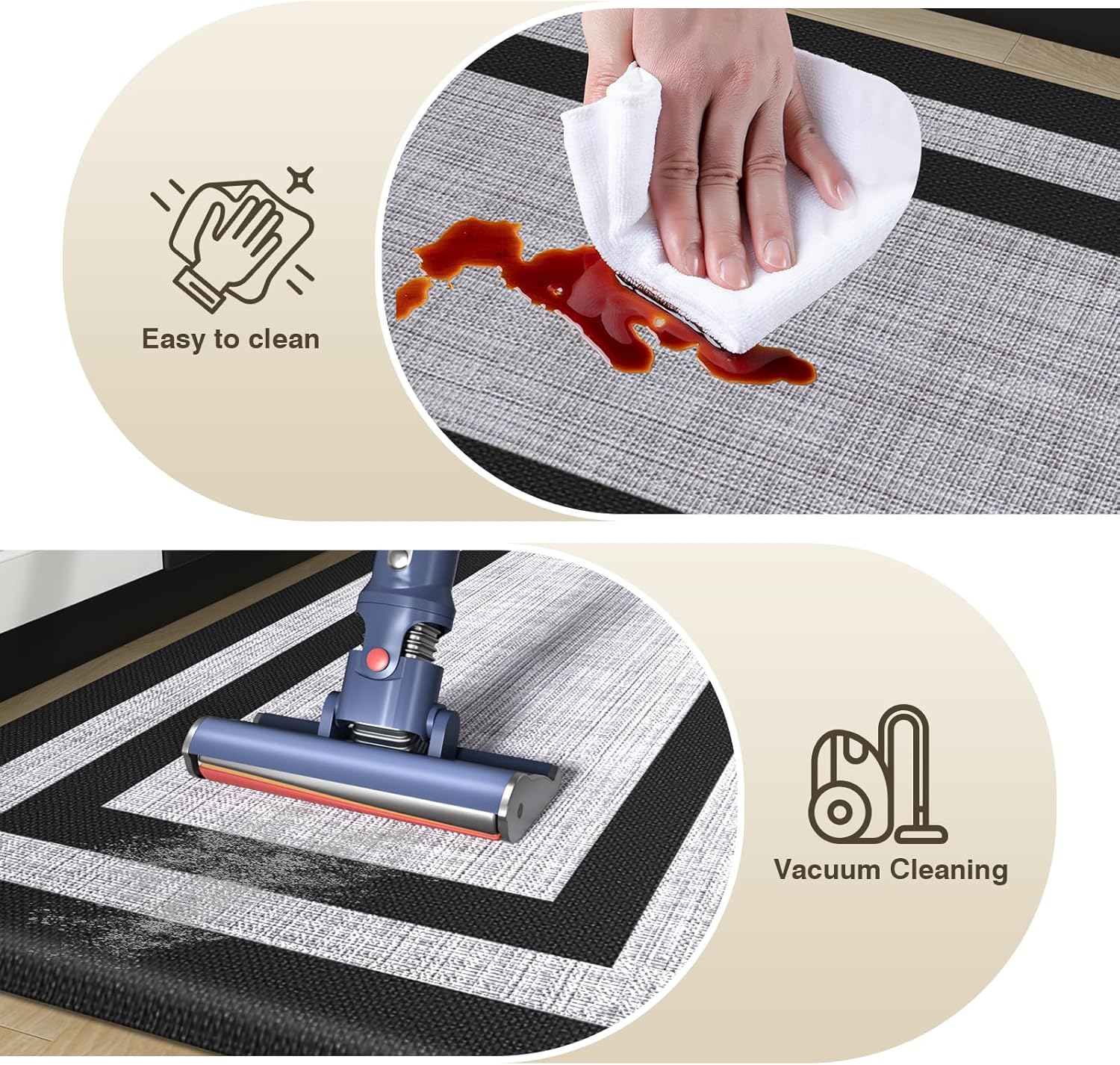 LuxStep Anti-Fatigue Kitchen Mats 2-Pack
