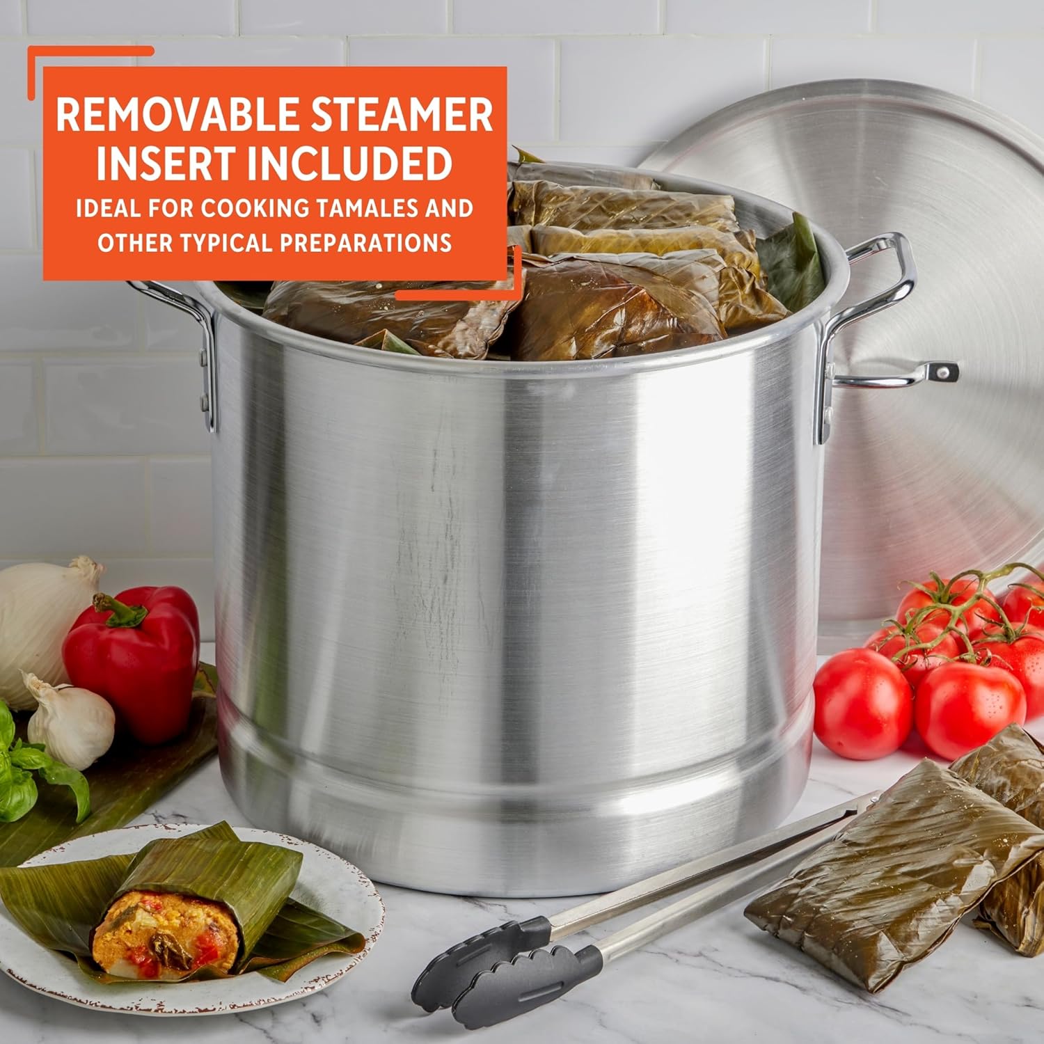 Imusa Aluminum Steamer - 28 Qt