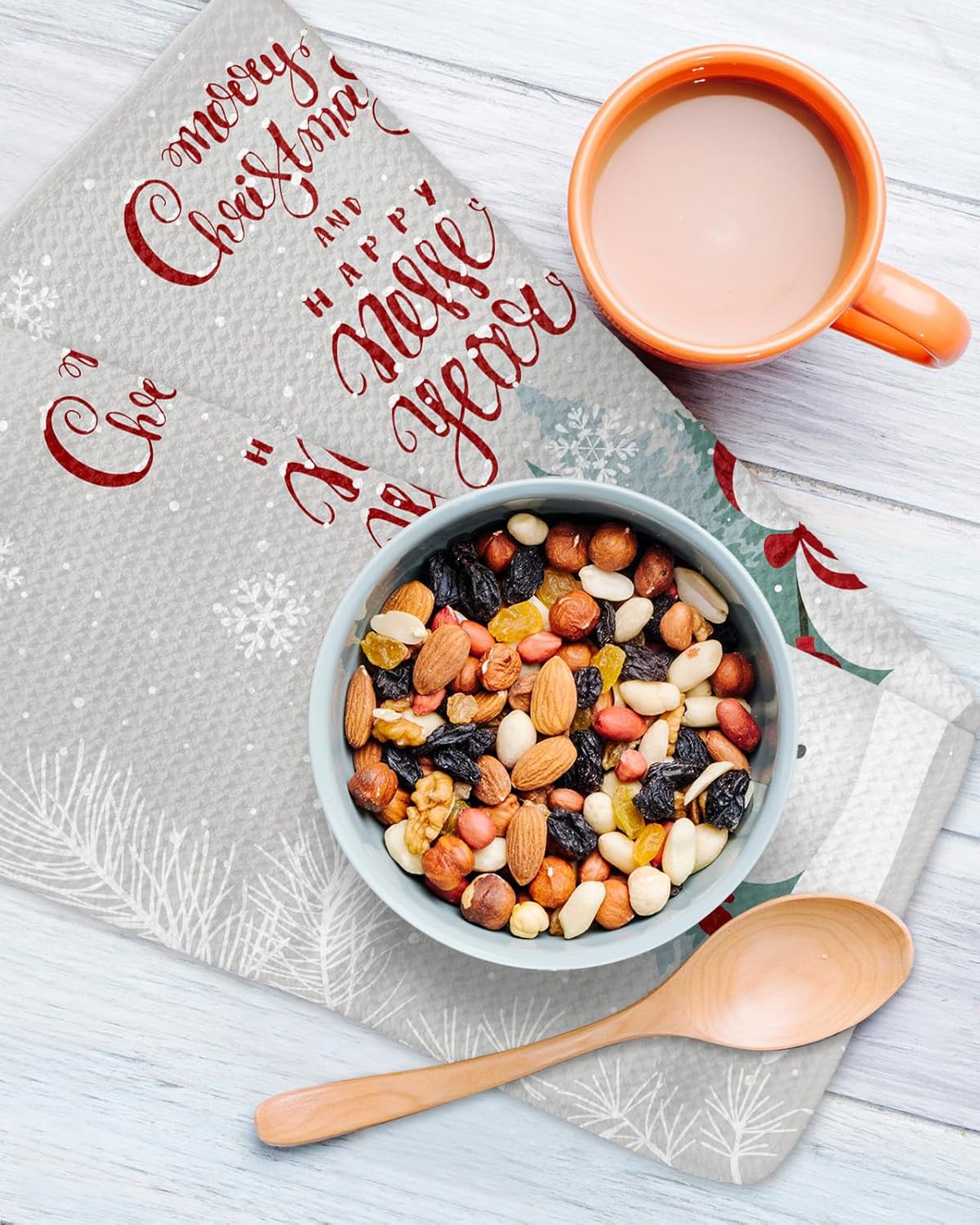 12x12 Christmas Snowman Dish Towels Set