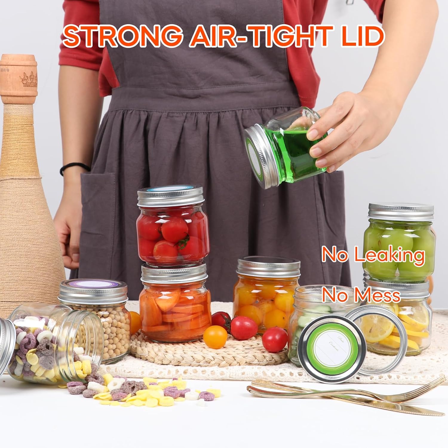 8 oz Mason Jars SetPerfect for Canning More