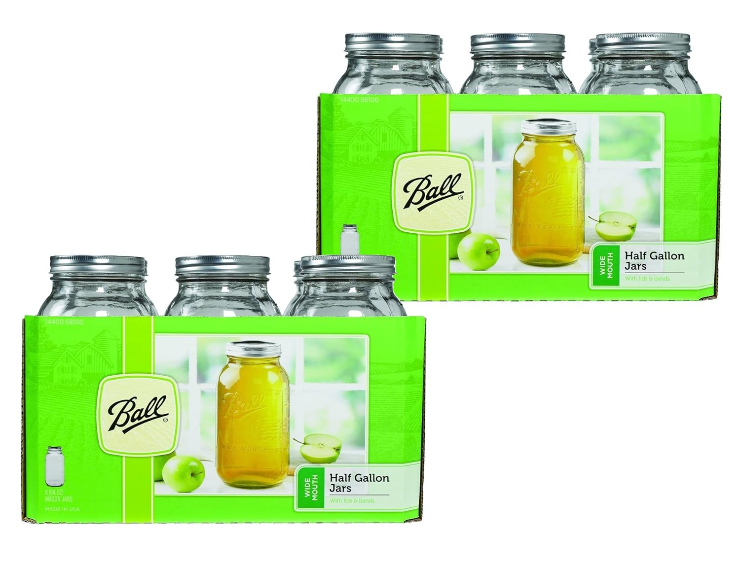 Perfect for Canning 12-Piece Set of 64 oz Jars