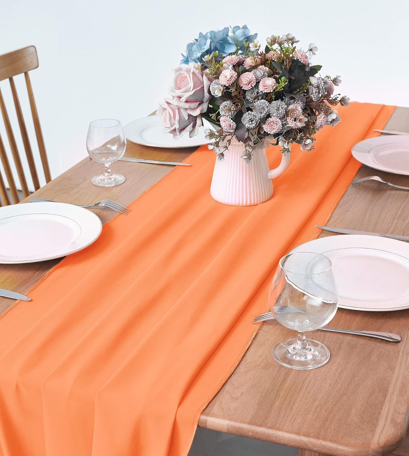 2 Pack Chiffon Table Runner for Weddings