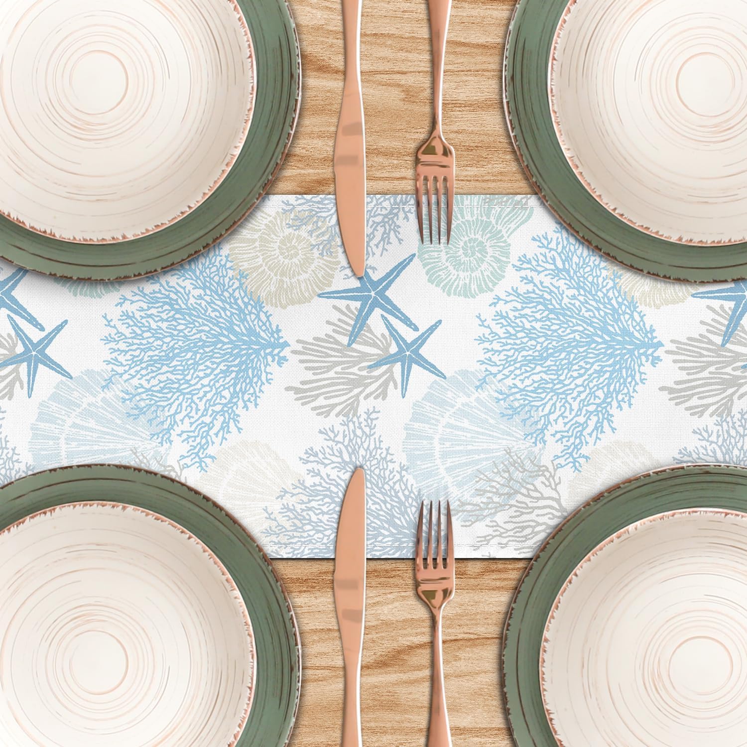 Elegant Linen Table Runner for Summer