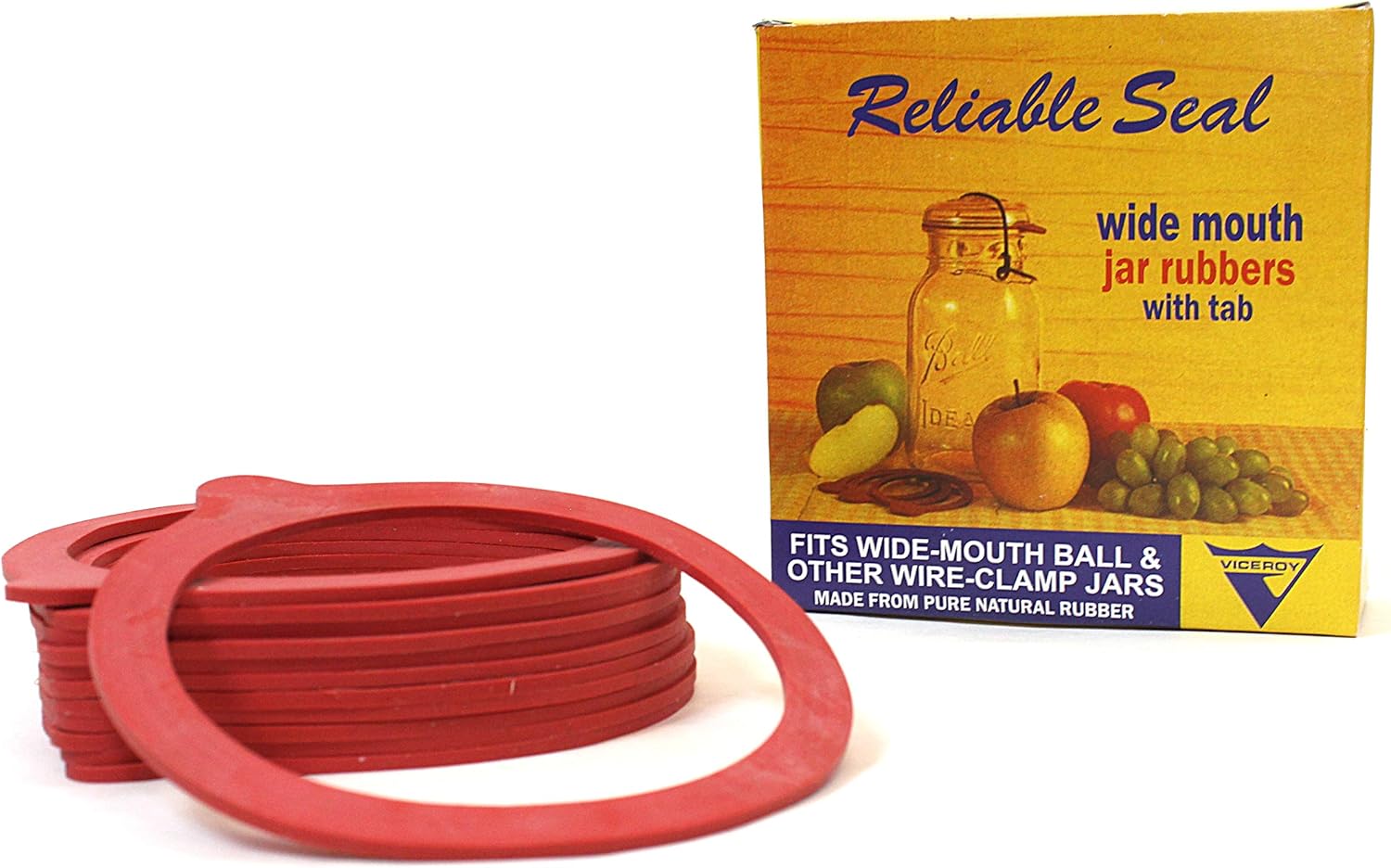 Viceroy 12pk 35 OD 3 ID Wide-Mouth Rubber Plastic Rings