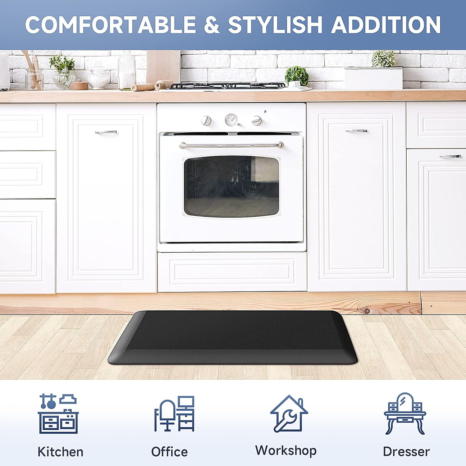 StepRite 45-Inch Thick Kitchen Mat for Standing Desks