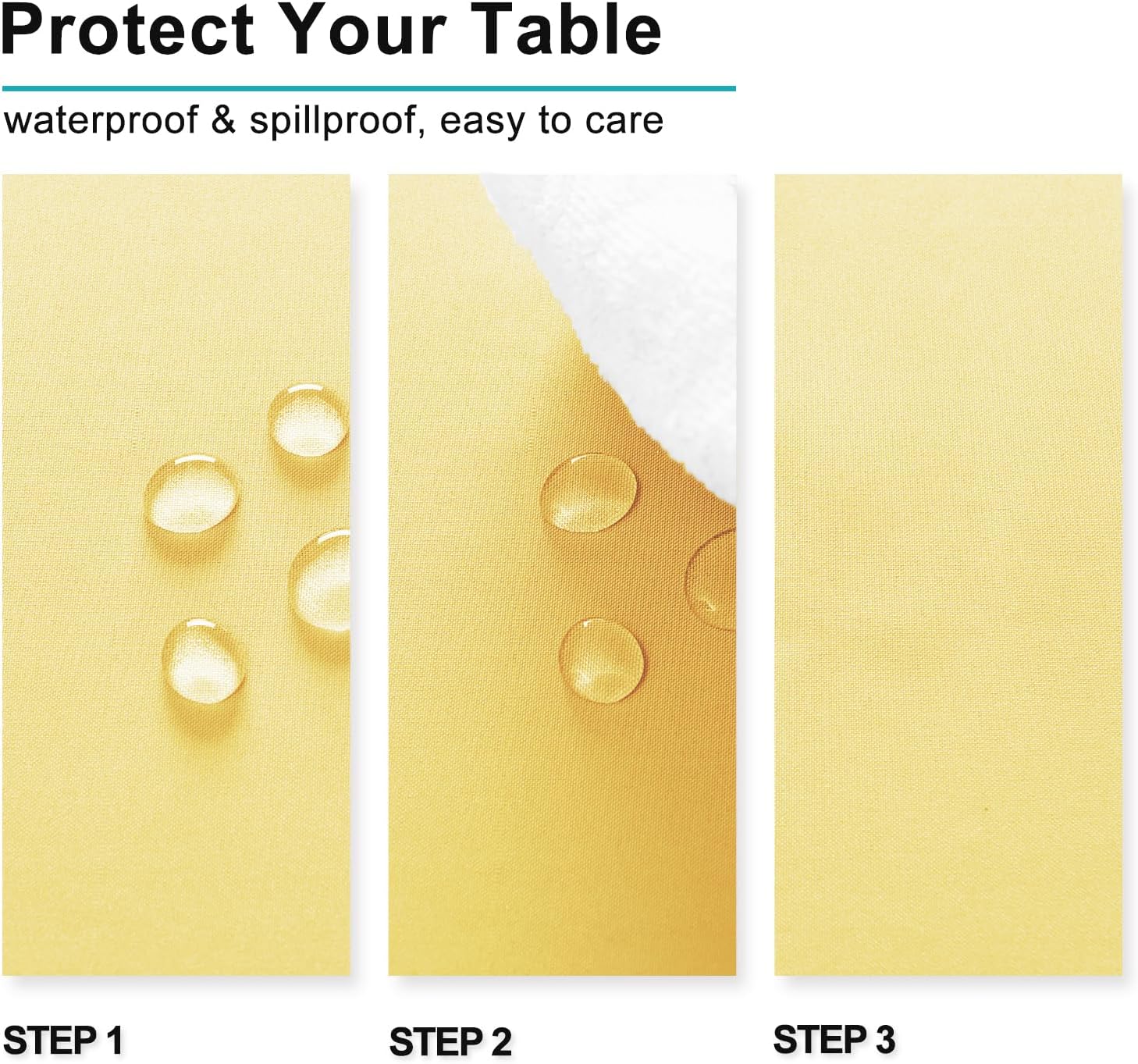 Hiasan Rectangle Tablecloth - Durable for 6-Foot Tables