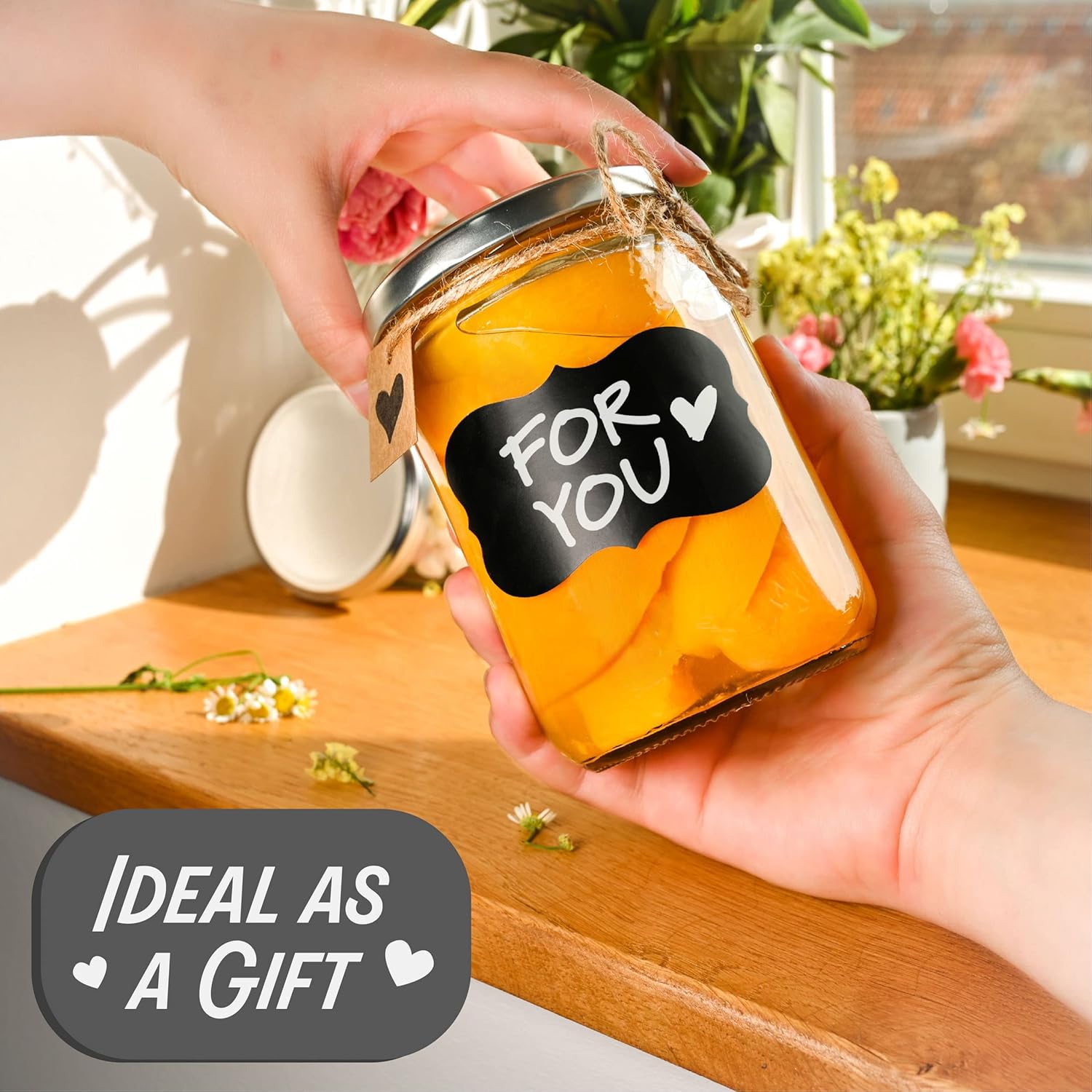 16 oz Glass Mason Jars Set
