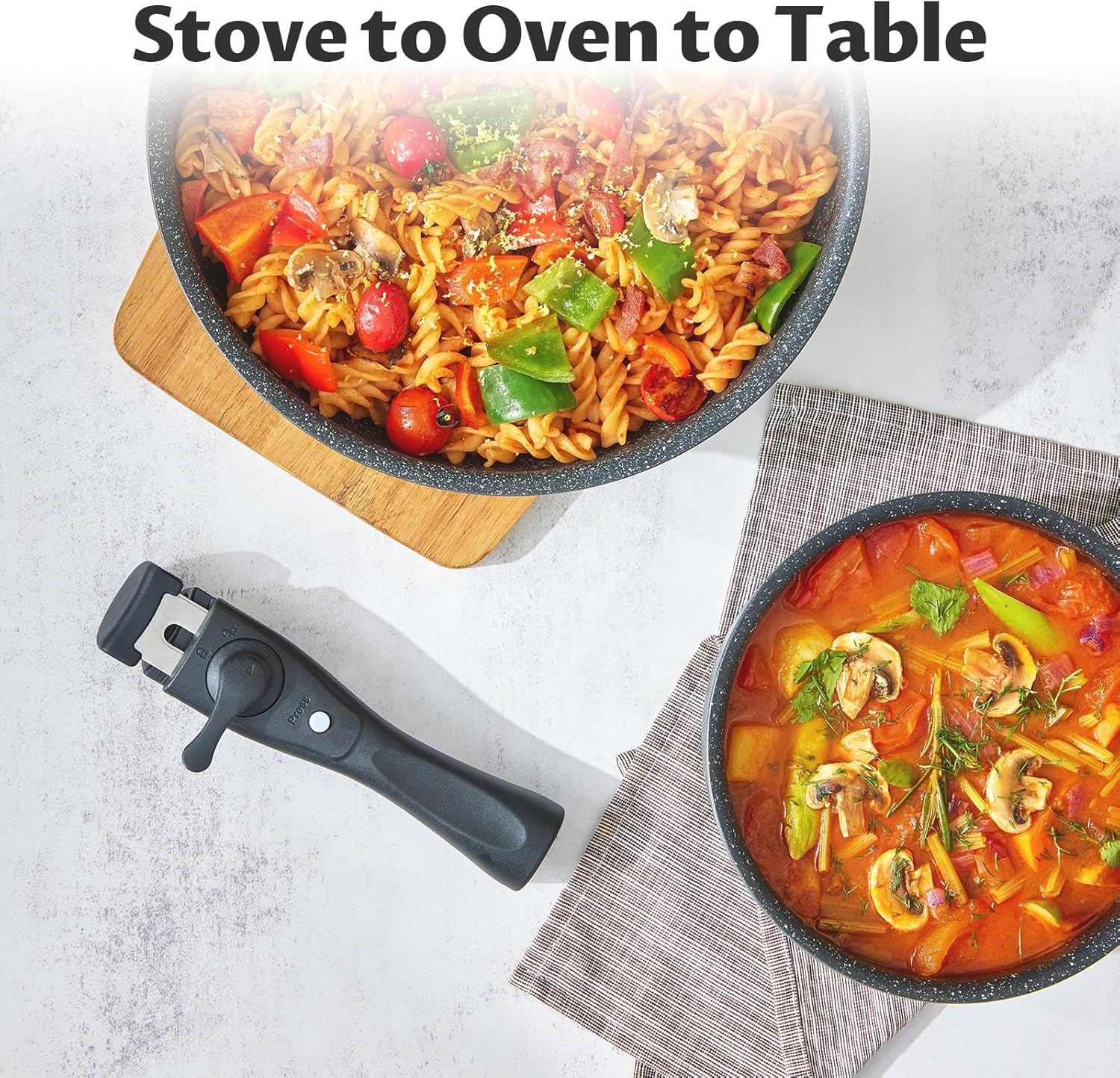 Sturdy Non-Stick Cookware Set for All Hobs