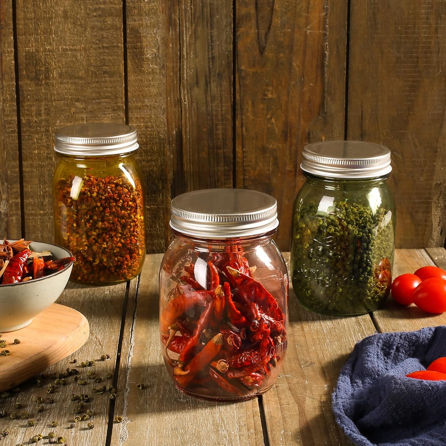 Amzcku 32 OZ Mason Jars