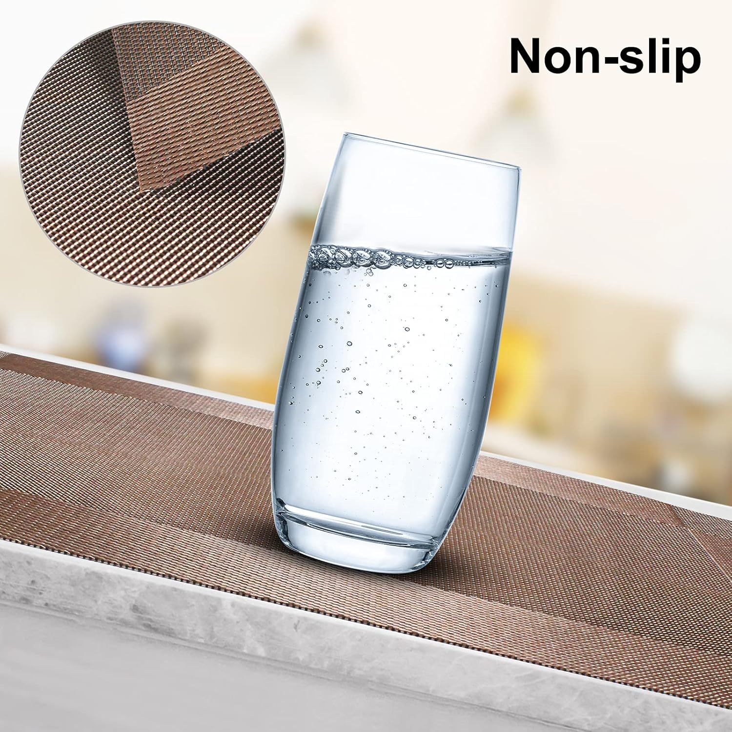 Heat-Resistant Washable Dining Placemats Set of 4