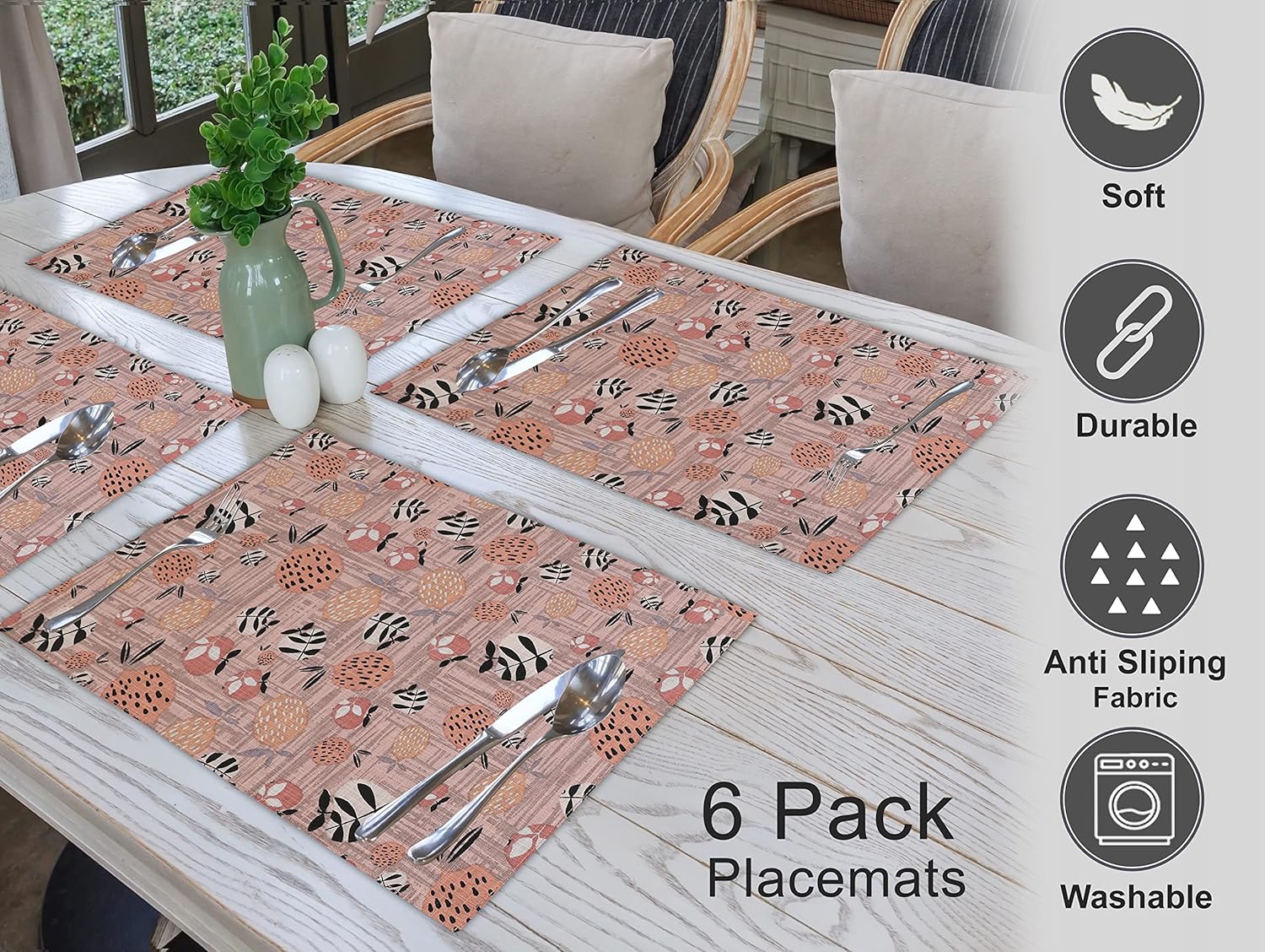100 Cotton Placemats - Rustic Home