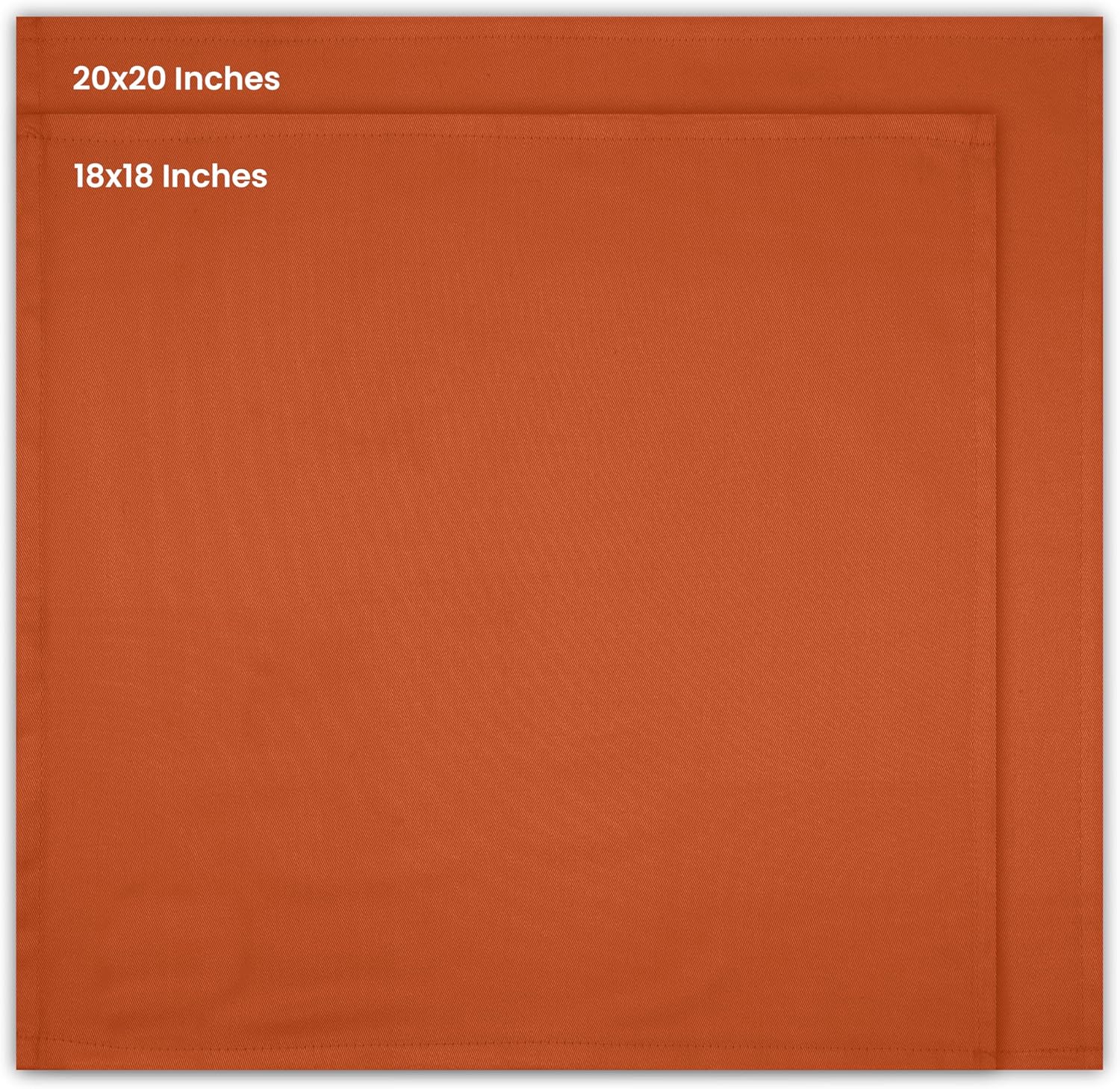 Utopia Kitchen Orange Cloth Napkins 12-Pack