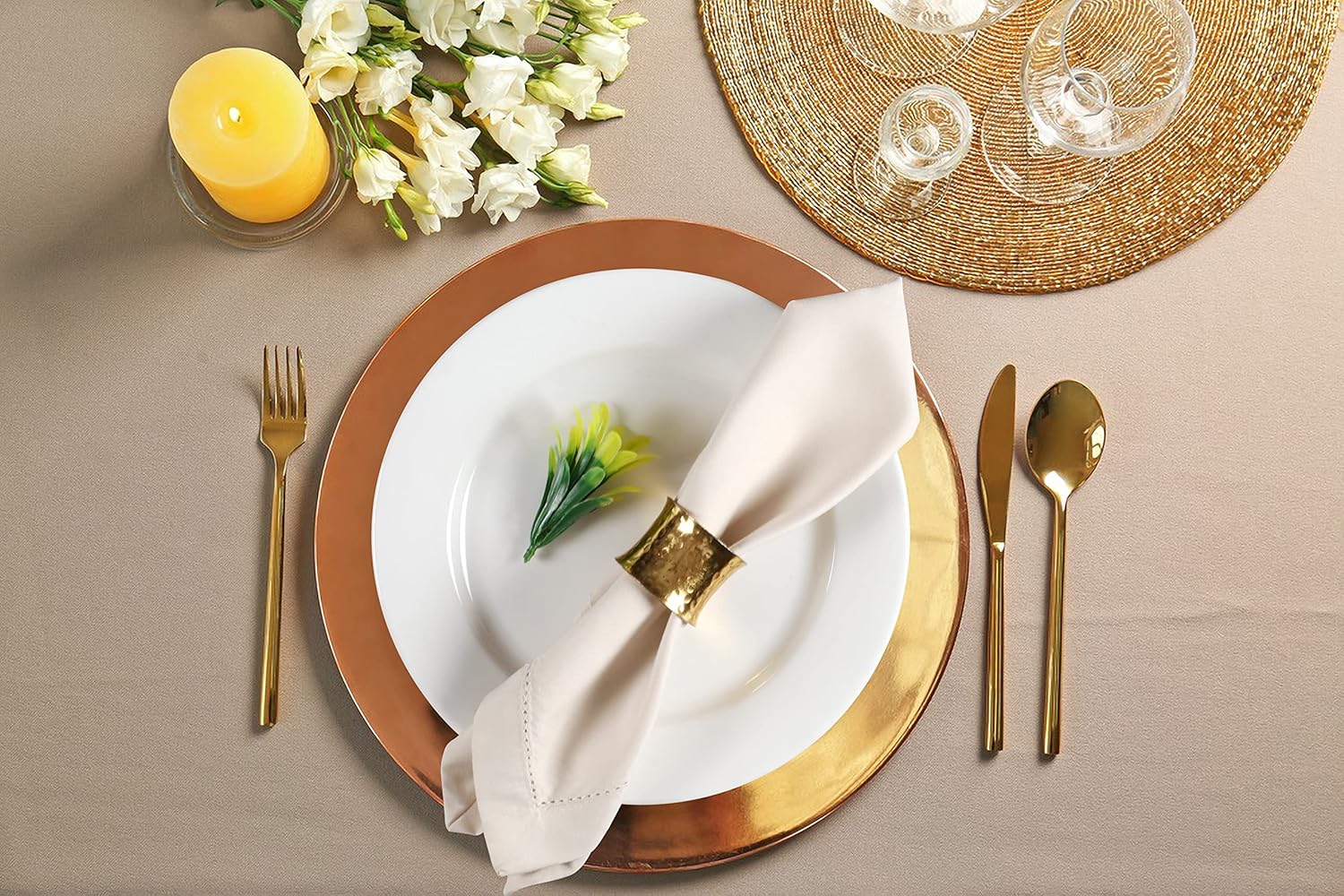 Stylish Set of 12 20x20 Cloth Napkins