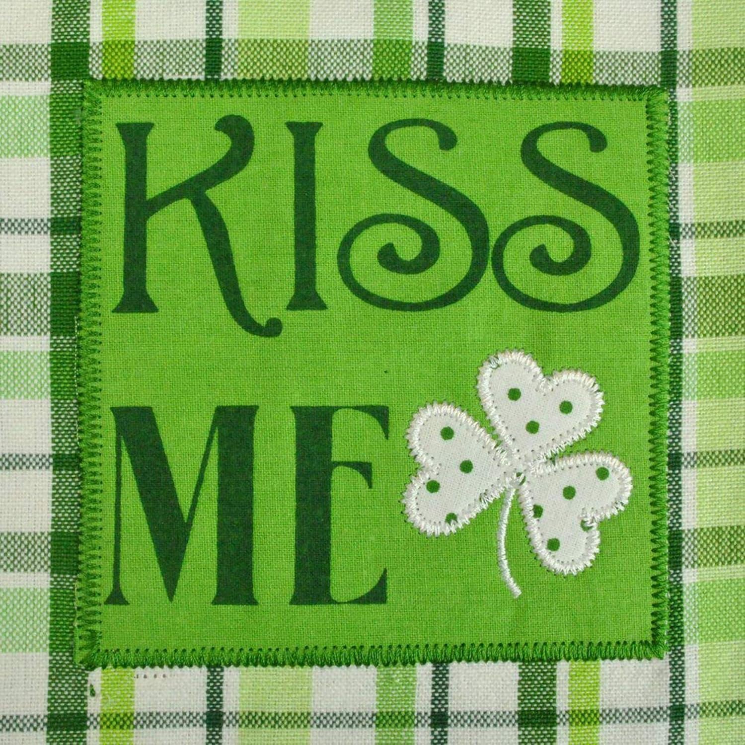 St Patricks Day 100 Cotton Dishtowel Set with Embroidered Design