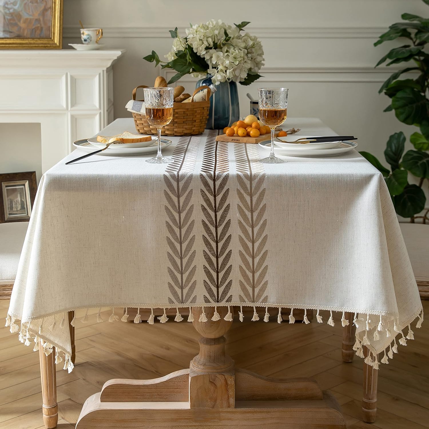 Oubonun 55x70 Beige Tablecloth
