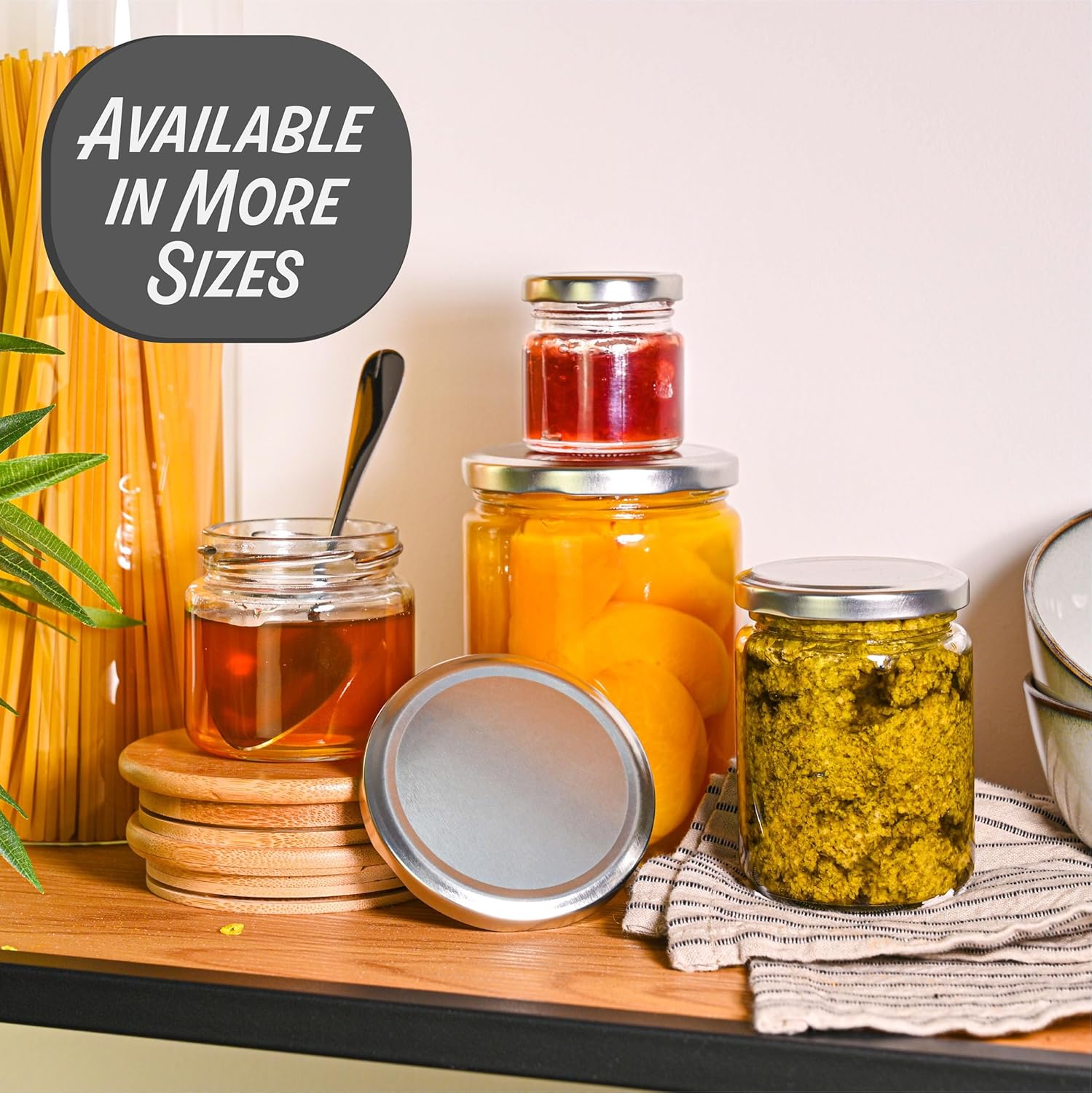 16 oz Glass Mason Jars Set