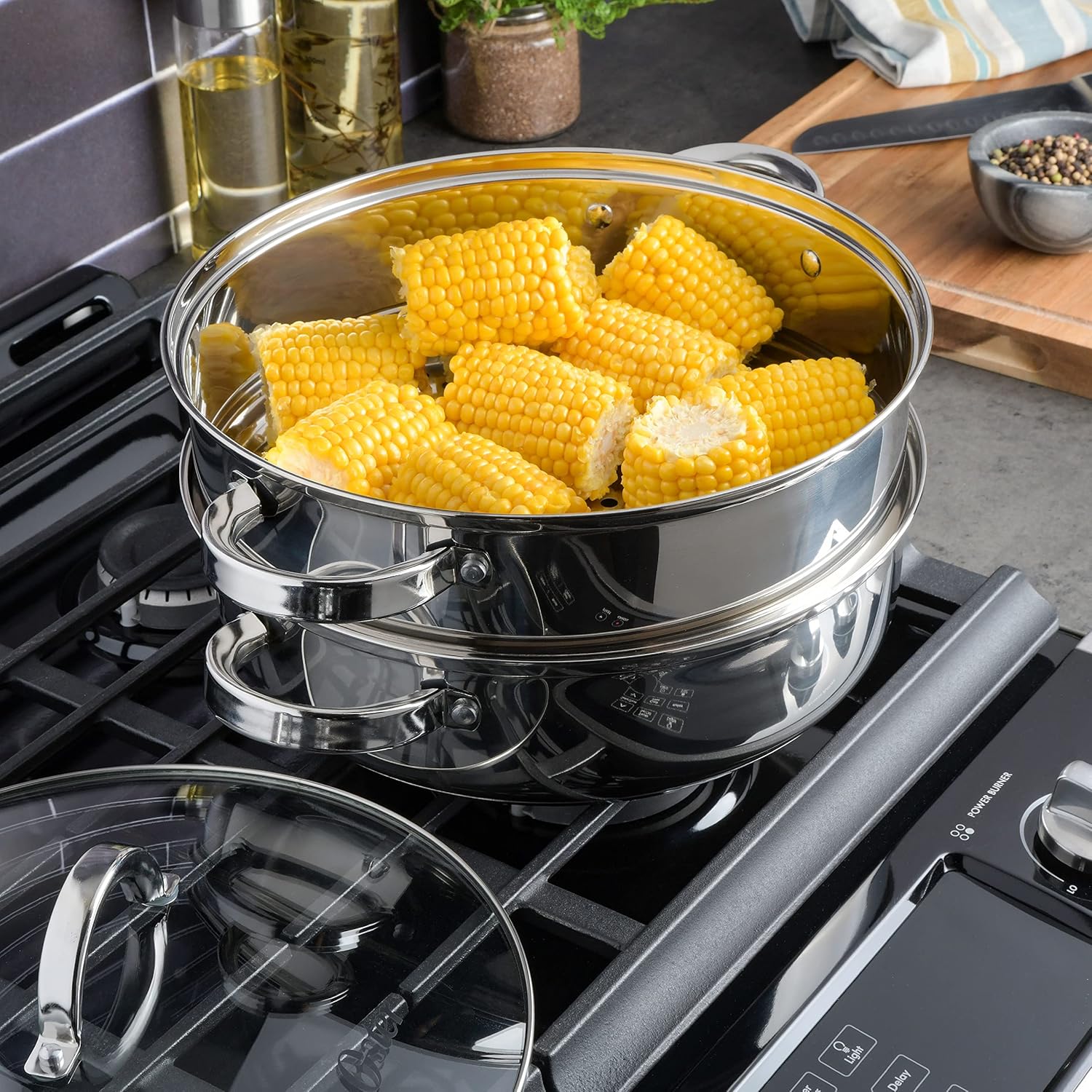 Oster Sangerfield 6 Qt Dutch Oven with Steamer Basket