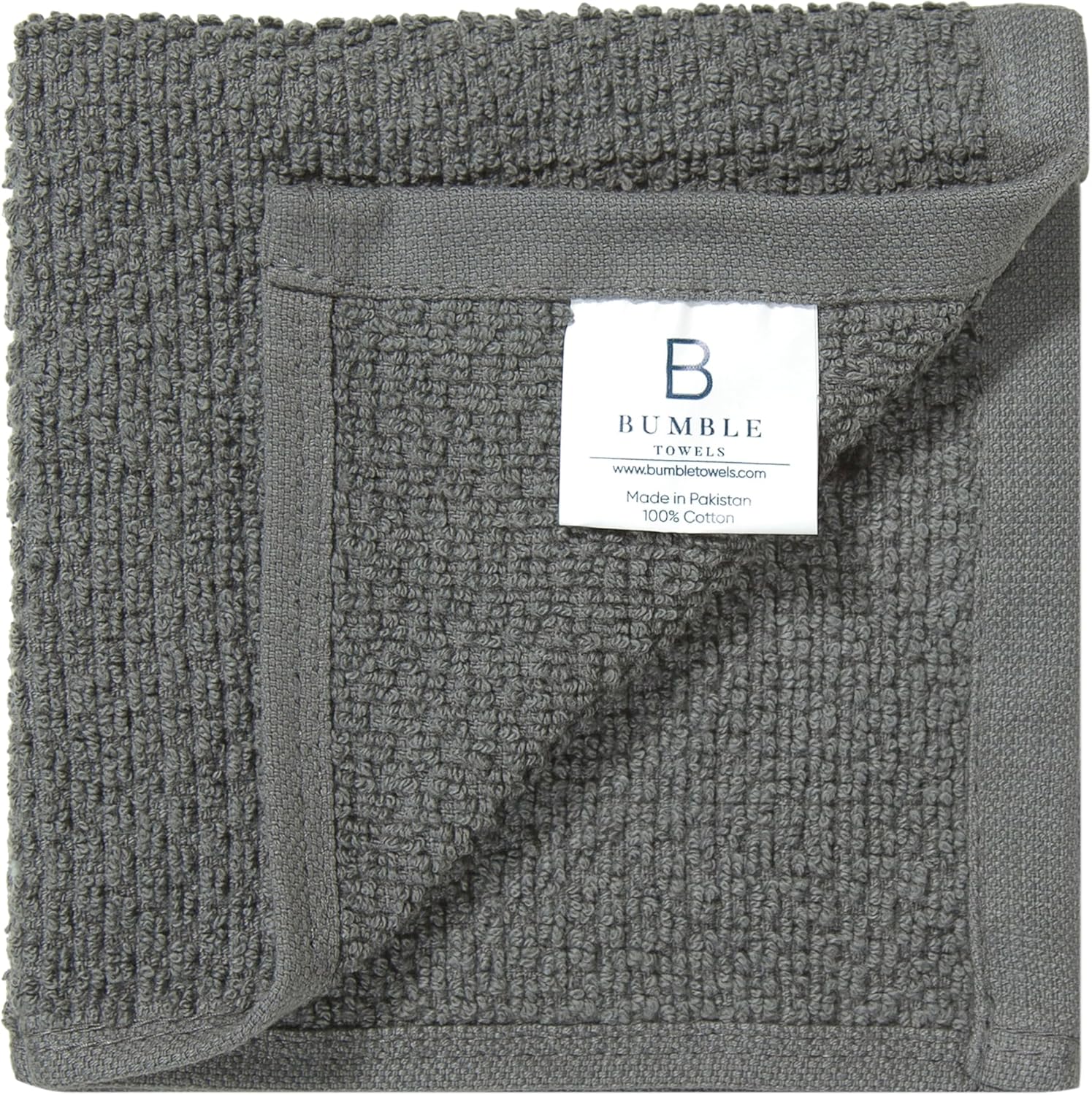Bumble Premium Dish Cloths 12x12 Soft Absorbent Natural Cotton Reusable 8-Pack