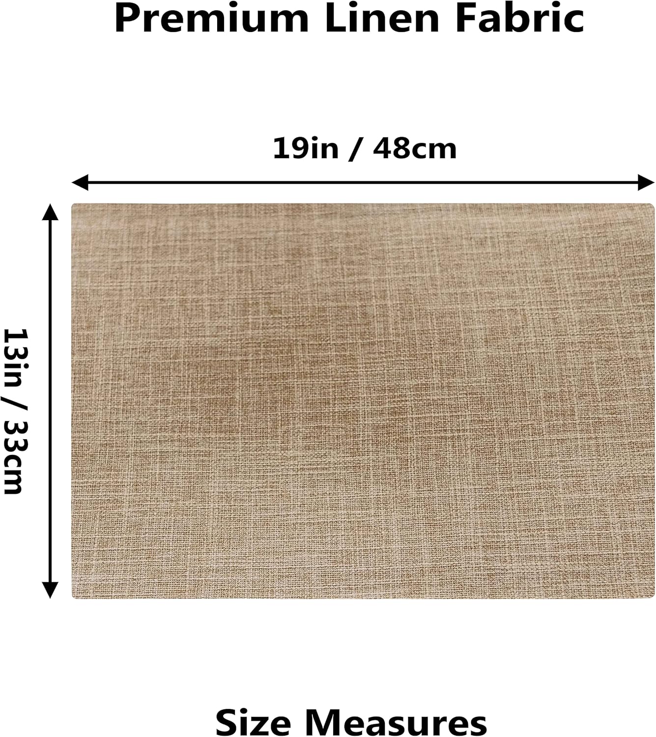 Home Brilliant Linen Place Mats Set of 4