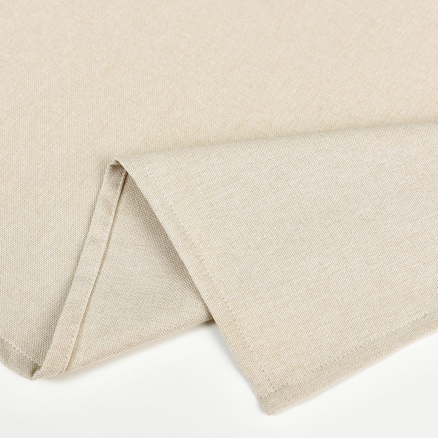 NEWISHER Small Square Faux Linen Tablecloth Rustic Farmhouse 24x24 Inch