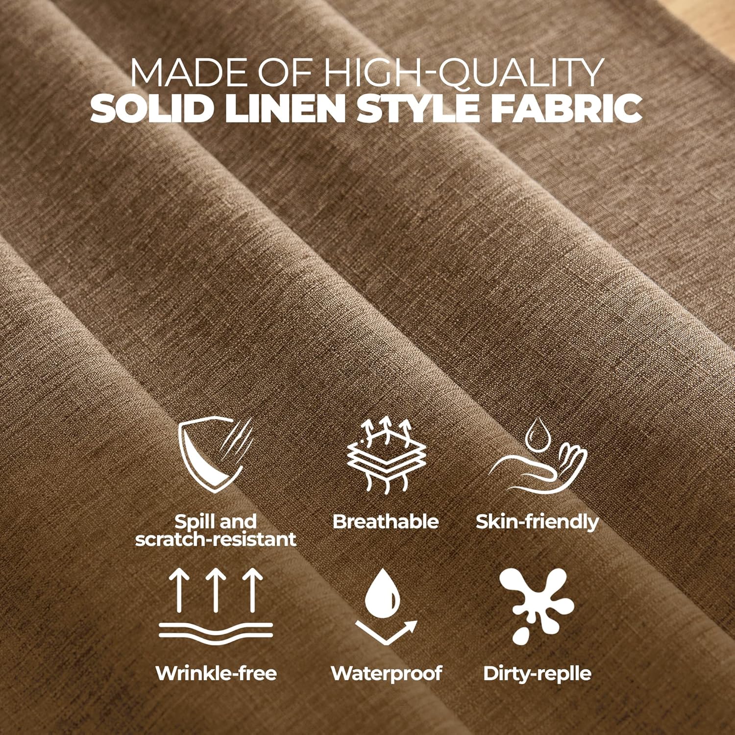 60x84 Inch Waterproof Restaurant Tablecloth Stain Repelling