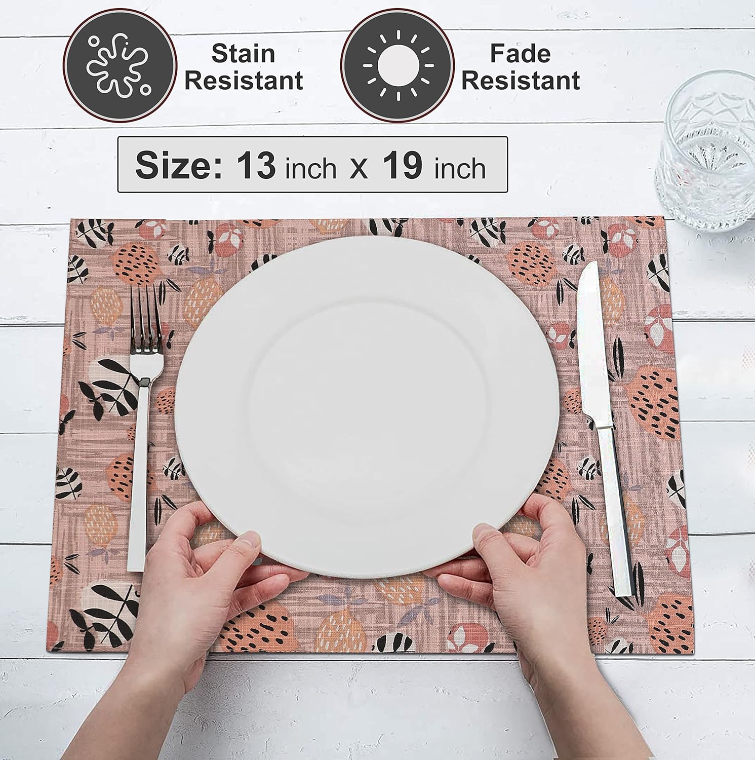 100 Cotton Placemats - Rustic Home