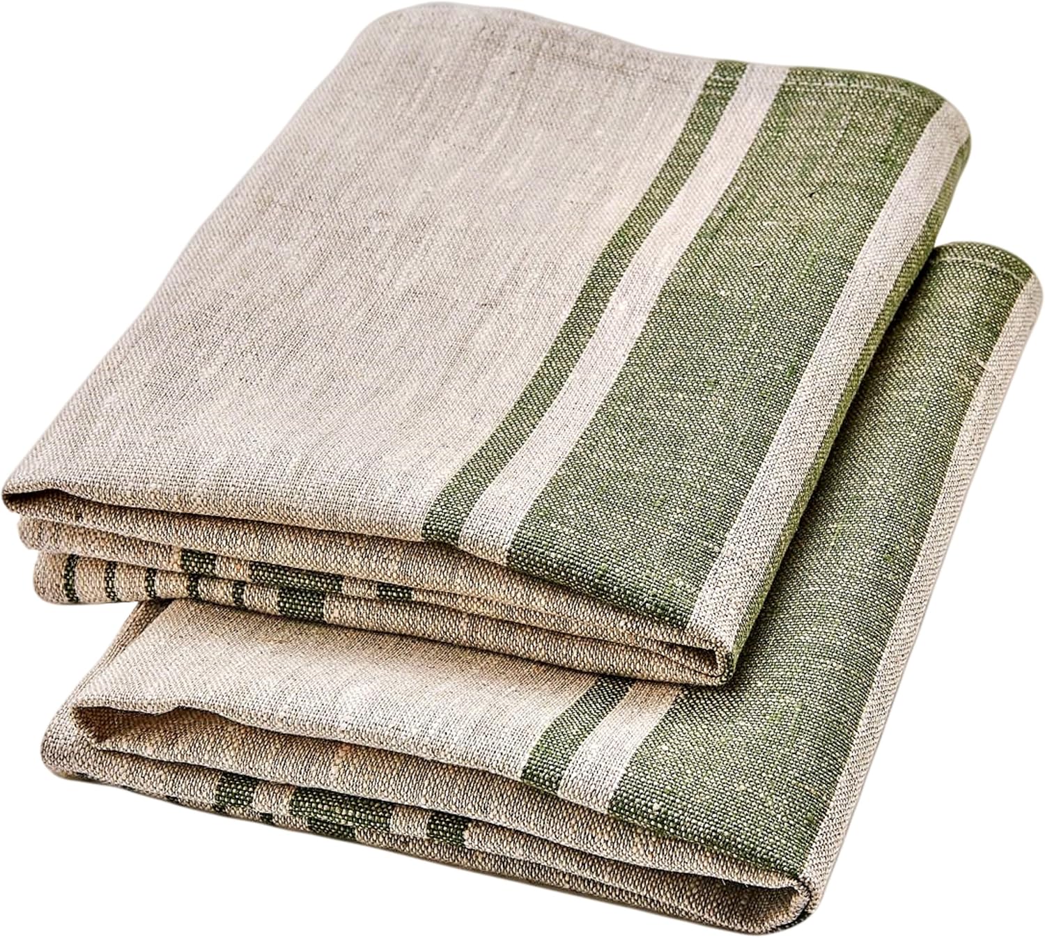 Pure Linen Kitchen Tea Towels Set of 2