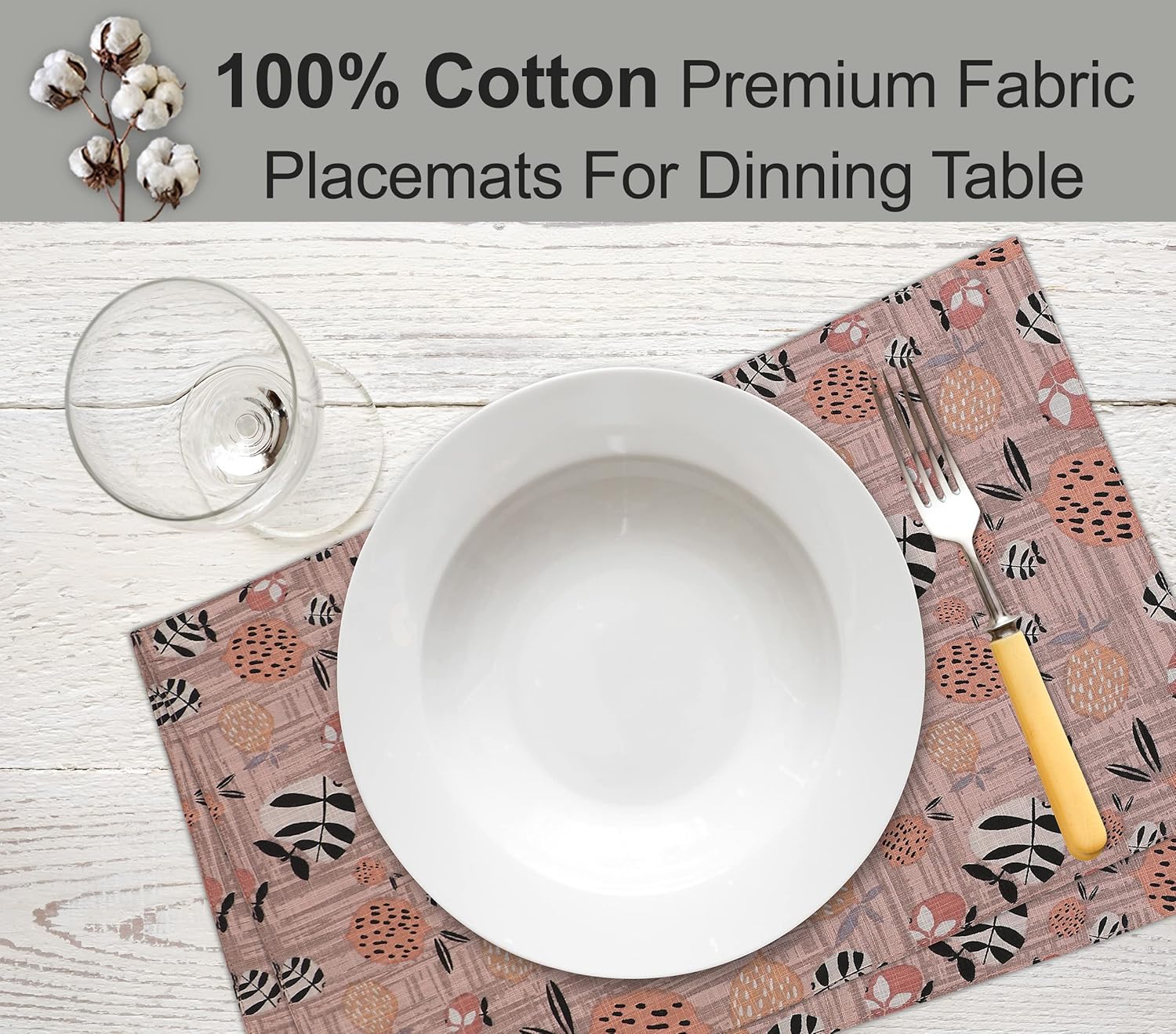 100 Cotton Placemats - Rustic Home