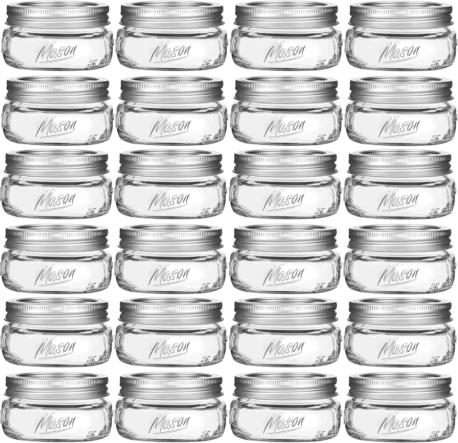Versatile 8oz Mason Jars Set