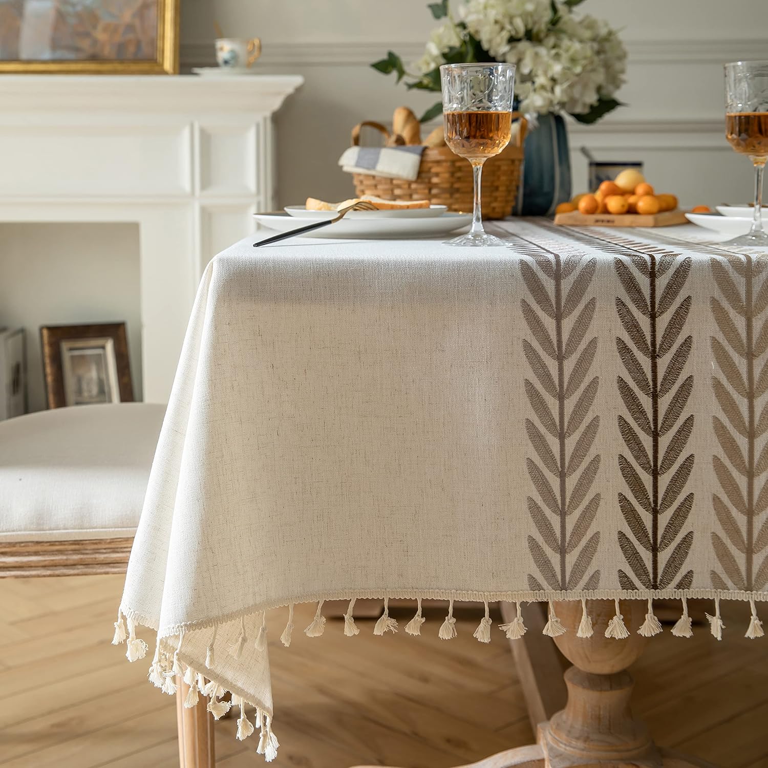 Oubonun 55x70 Beige Tablecloth