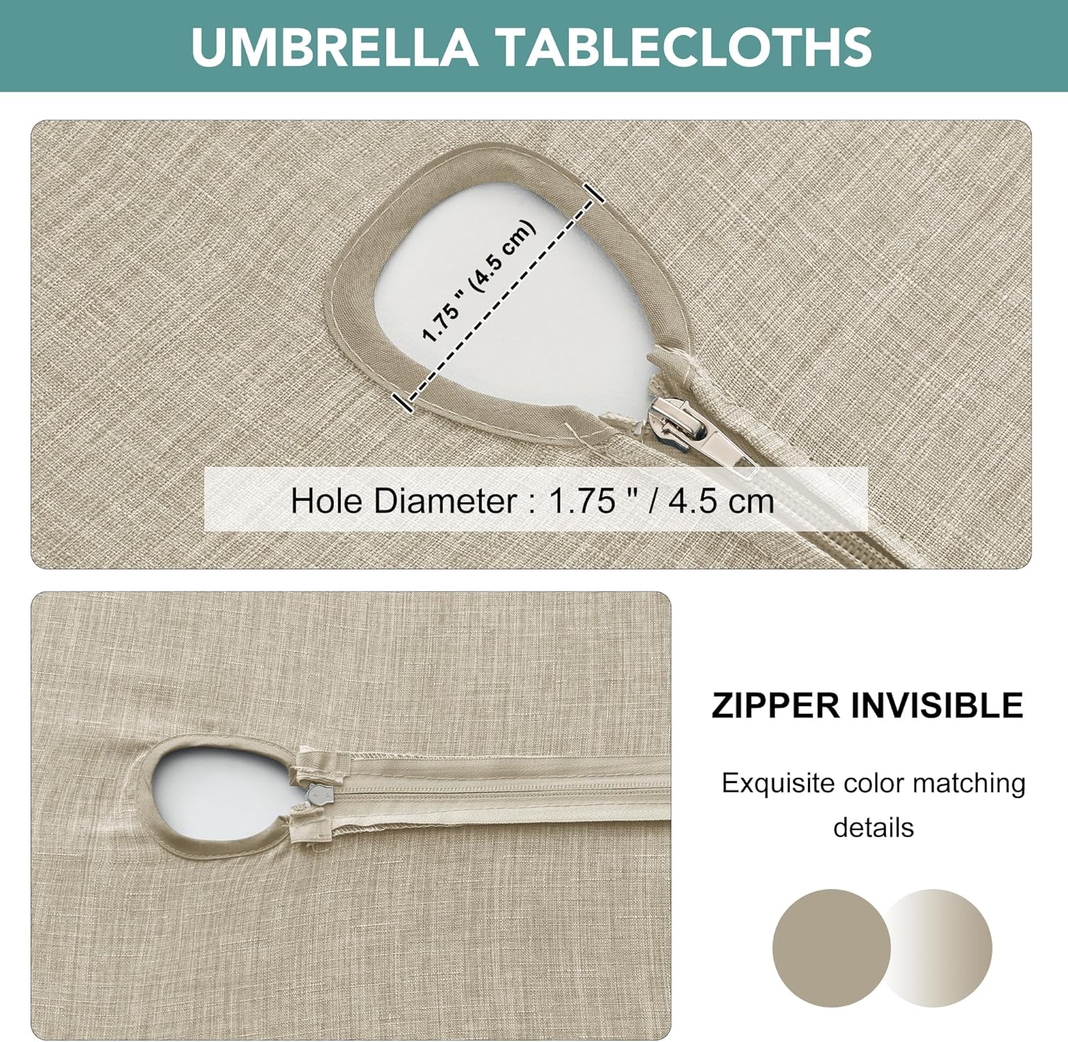 Water-Resistant Umbrella Tablecloth