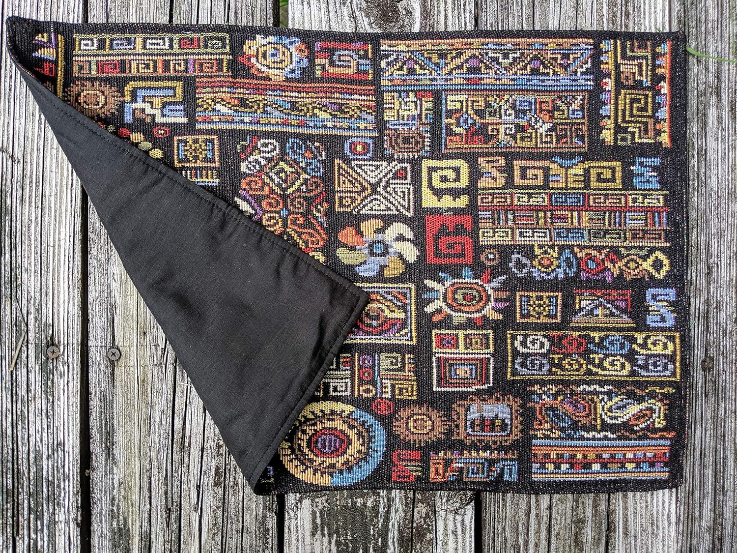 Bohemian Ethnic Ornaments Geometric Placemats for Kitchen Dining